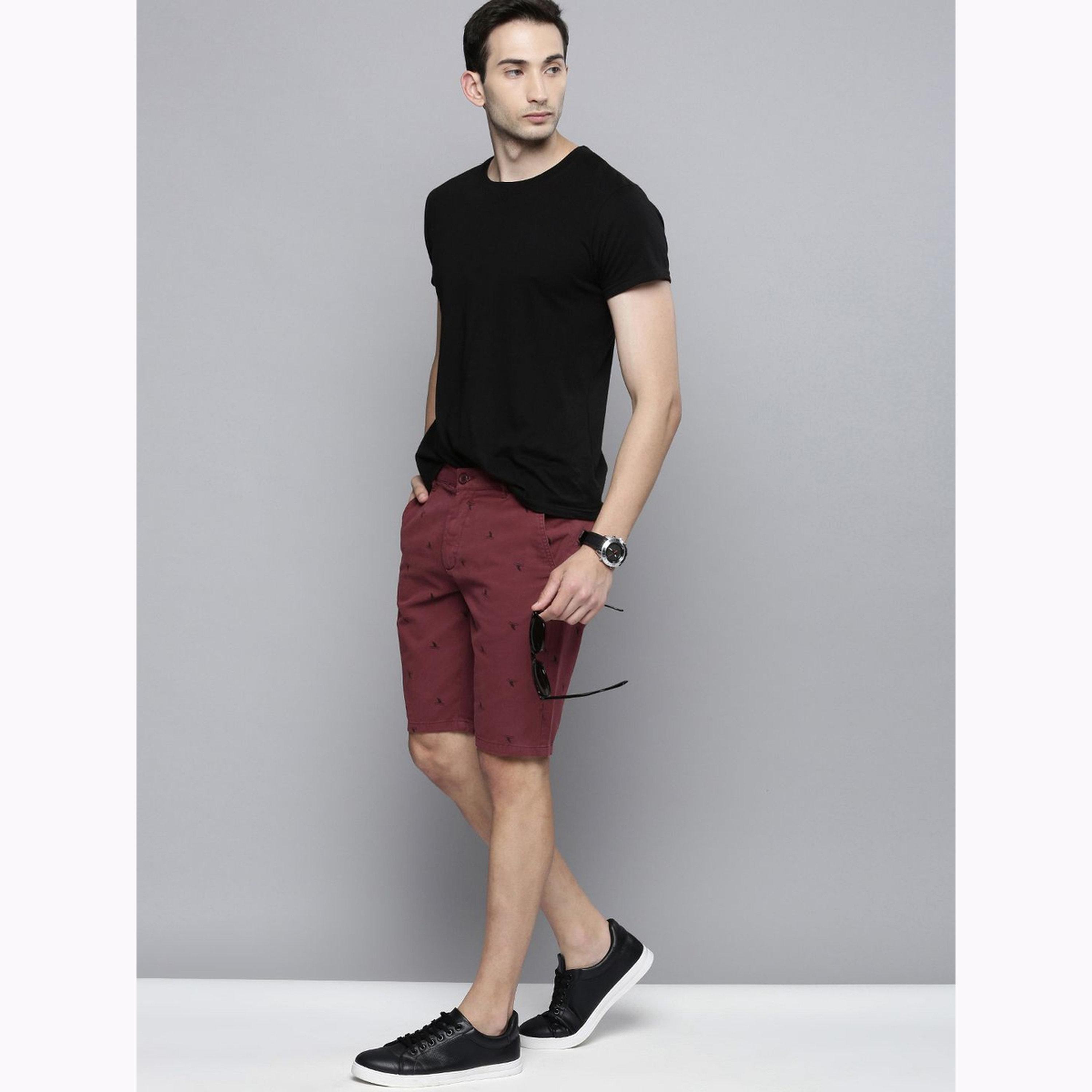 شورت سادة بقصة ضيقة للرجال-men-clothing-bottoms-shorts-image-2