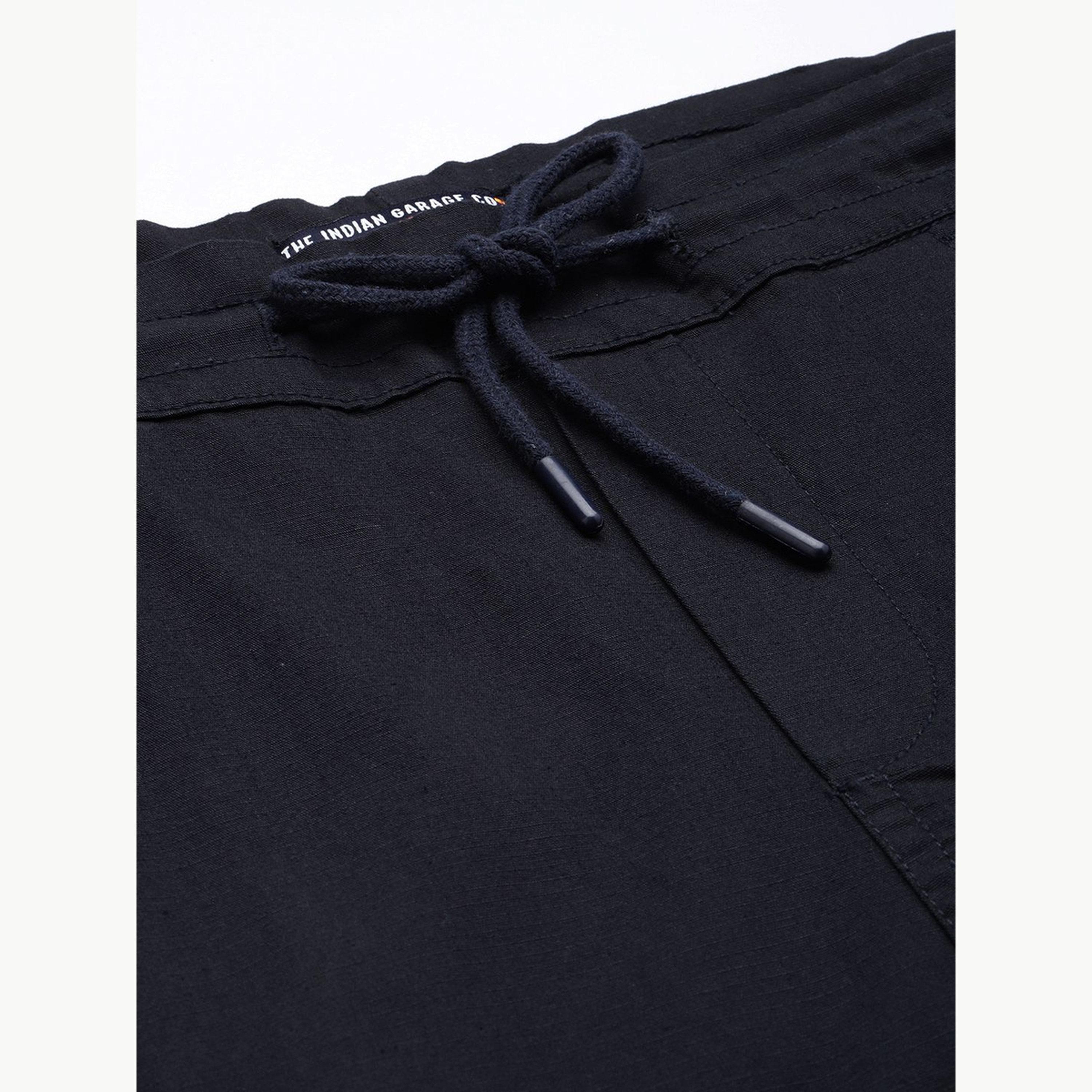 شورت كارغو سادة بقصة مريحة للرجال-men-clothing-bottoms-shorts-image-4