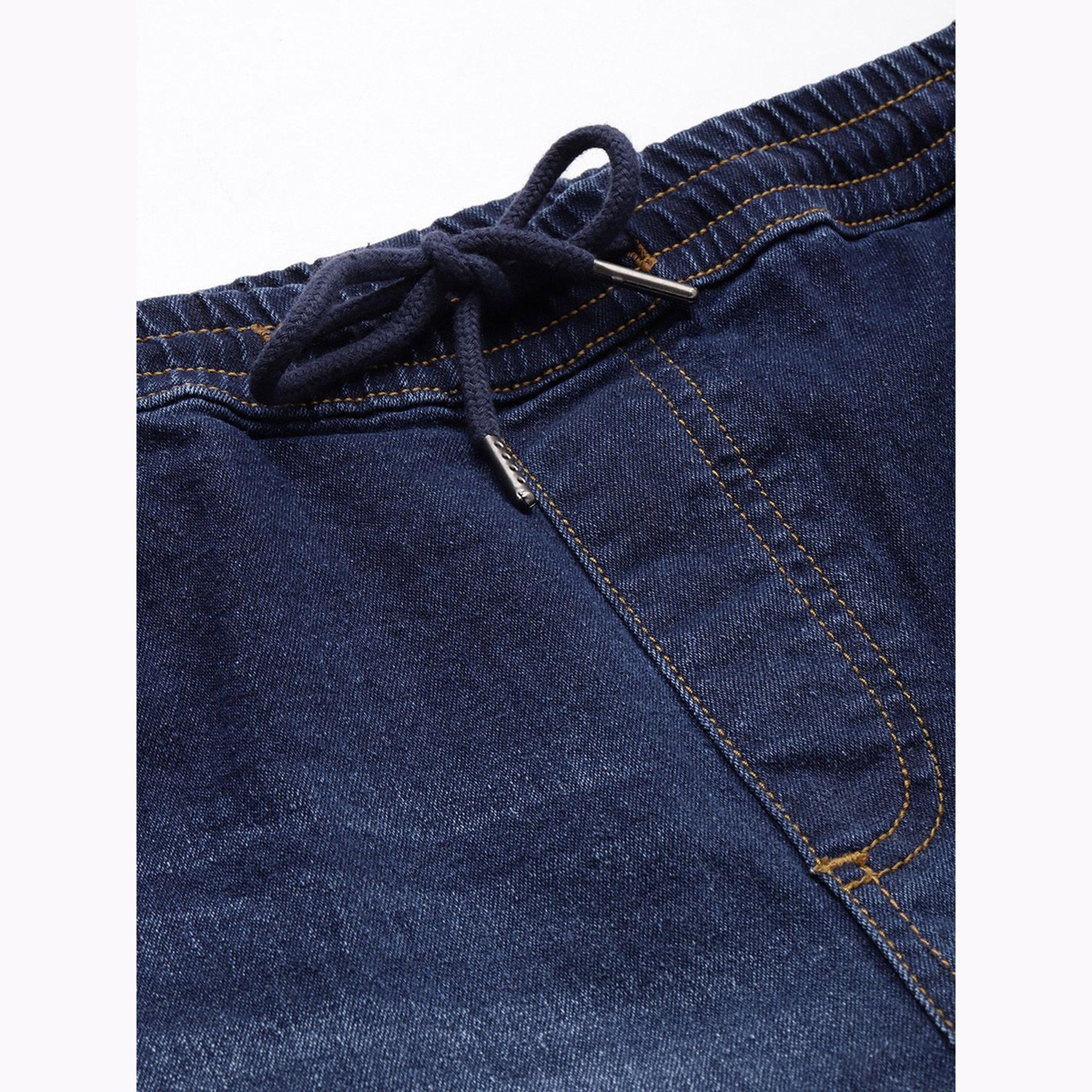 شورت دنيم سادة بقصة عادية للرجال-men-clothing-bottoms-shorts-image-4