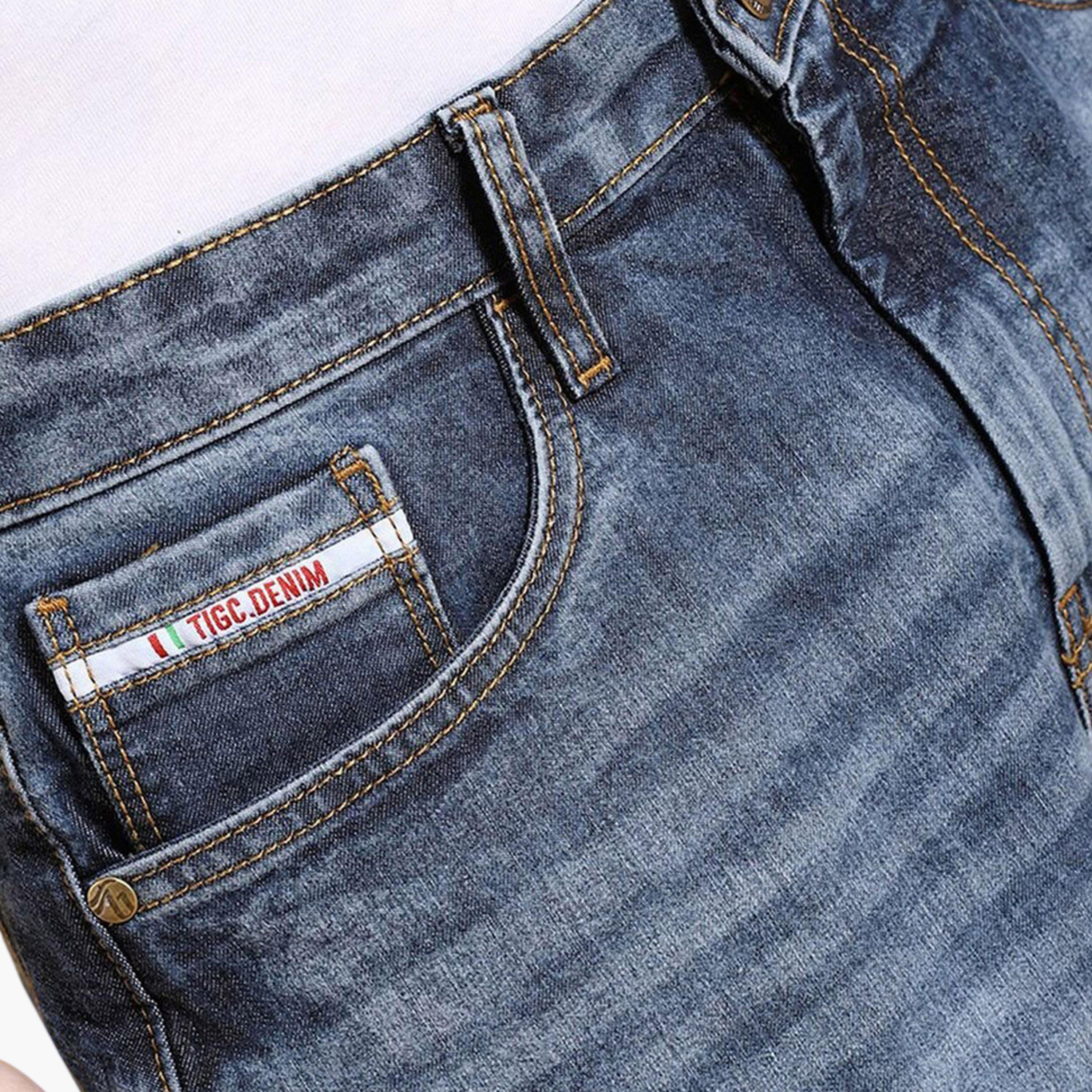 The Indian Garage Co X Styli Men Relaxed Fit Solid Denim Shorts-men-clothing-bottoms-shorts-image-4