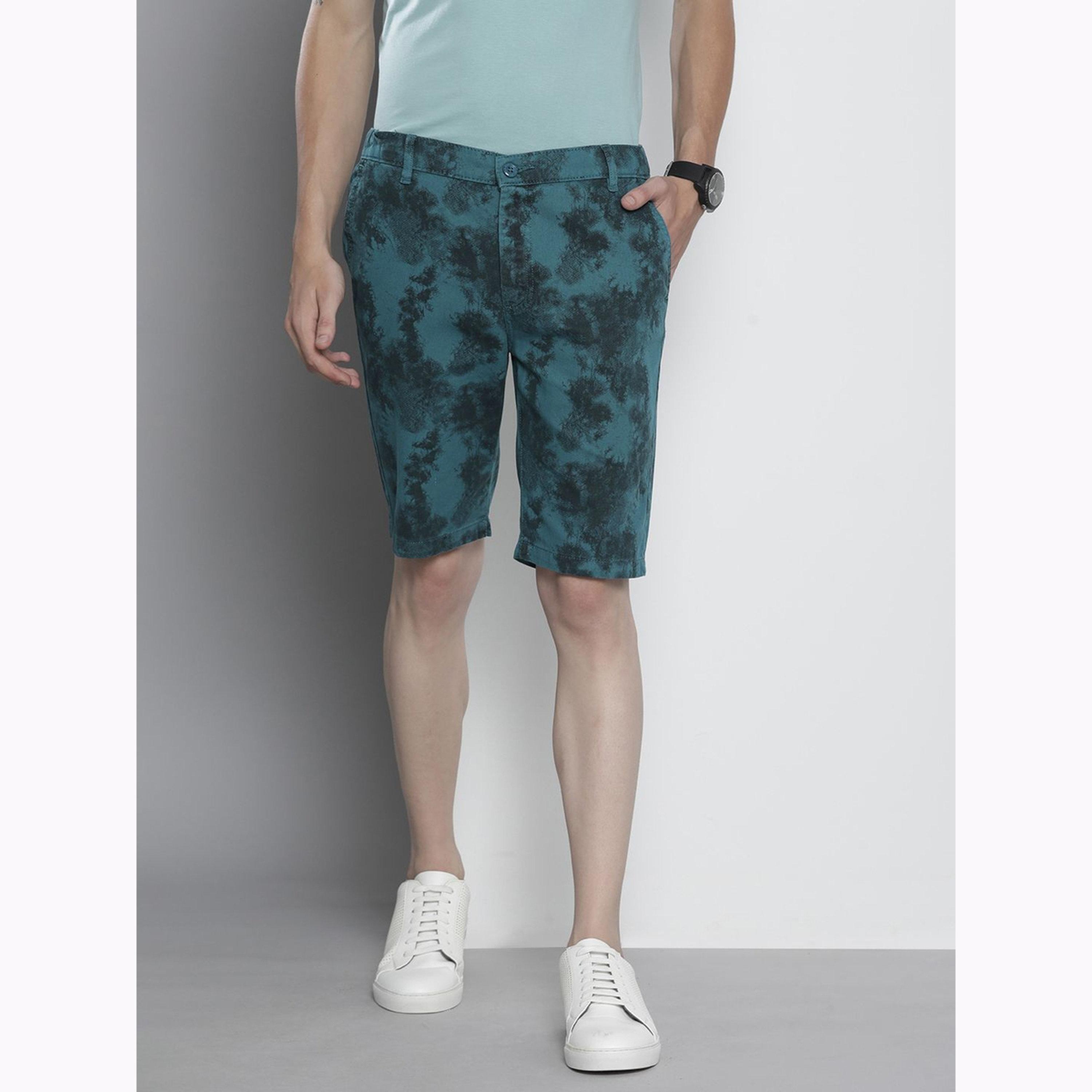 شورت بطبعة وقصة ضيقة للرجال-men-clothing-bottoms-shorts-image-1