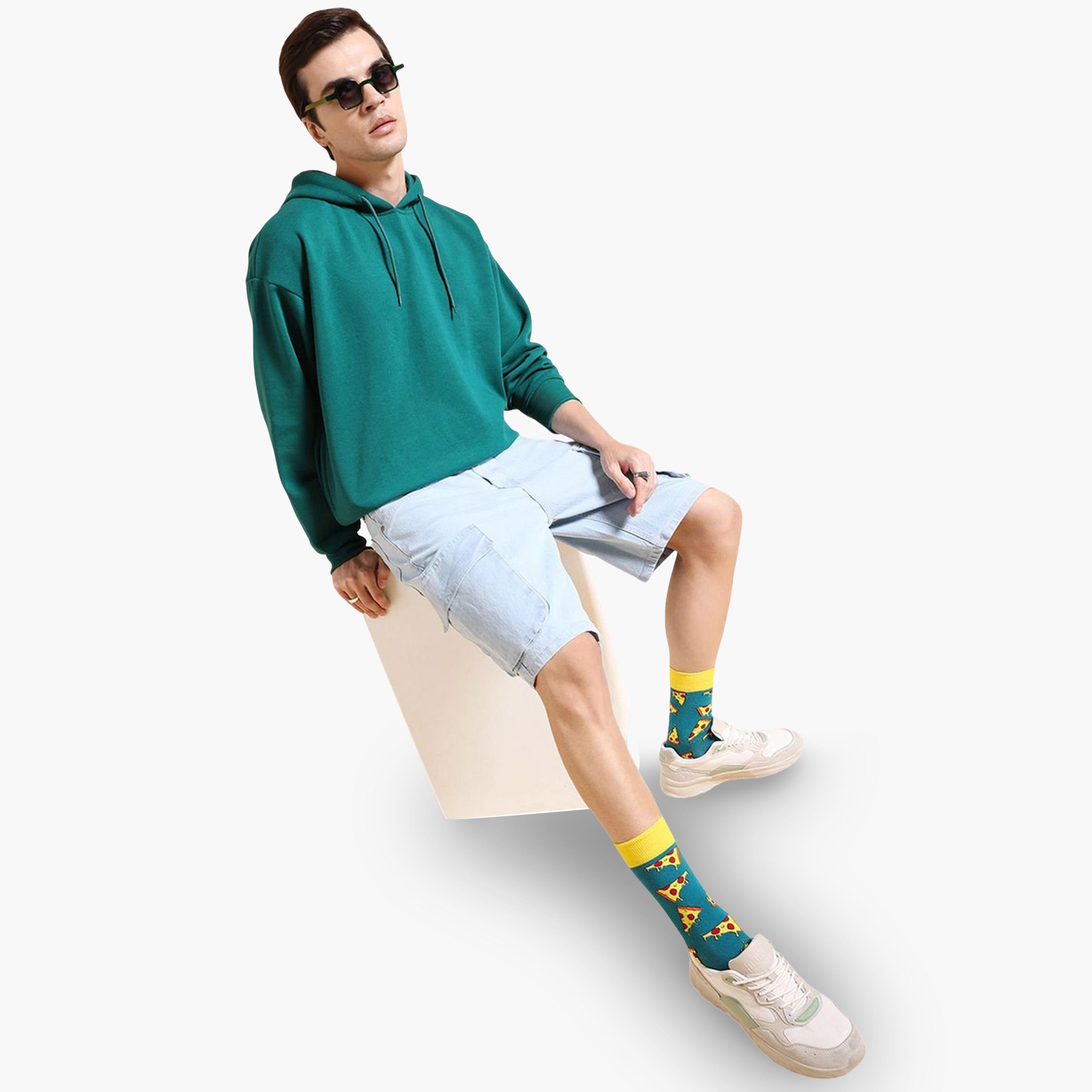 The Indian Garage Co X Styli Men Relaxed Fit Solid Denim Shorts-men-clothing-bottoms-shorts-image-2