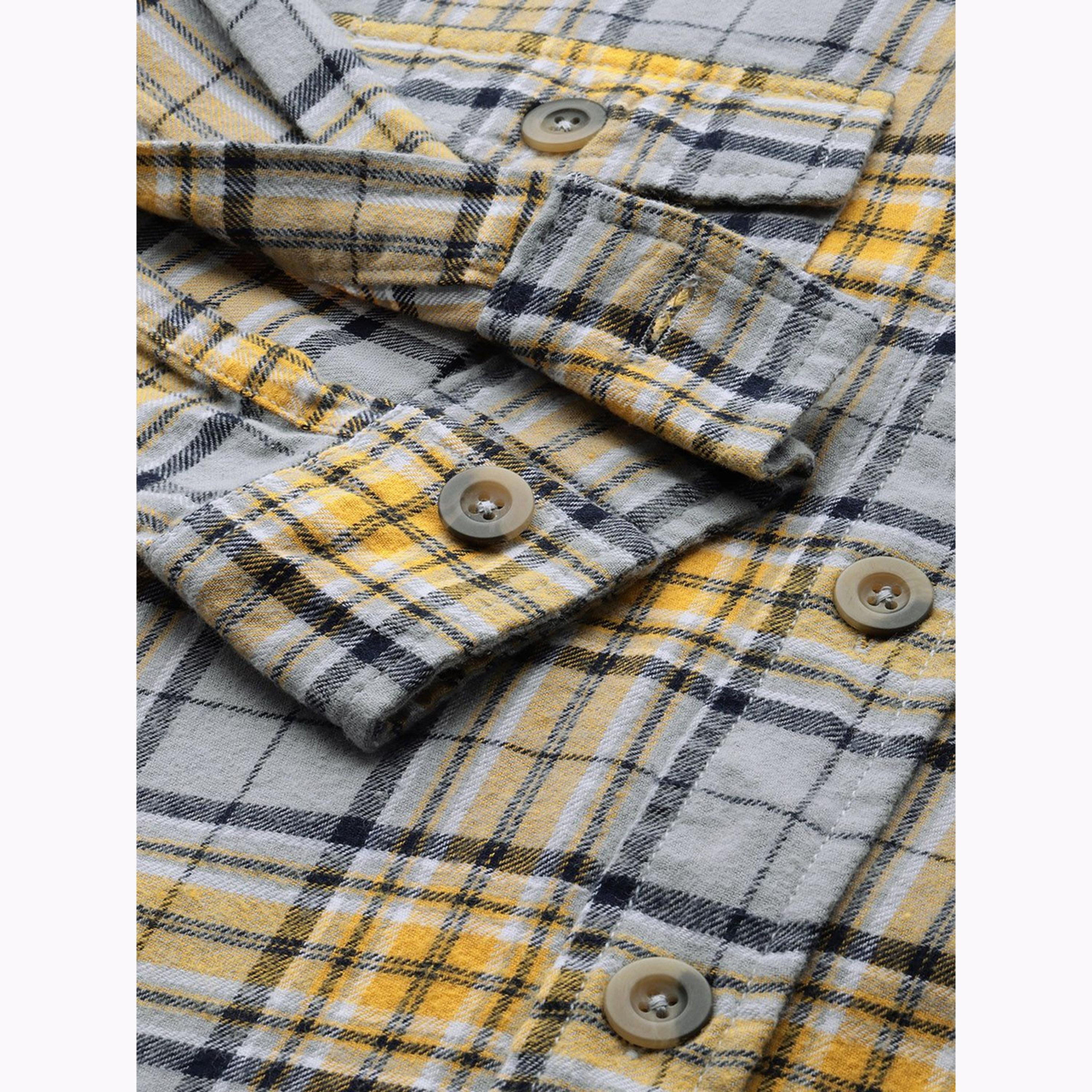 قميص كاروهات بقصة عادية للرجال-men-clothing-shirts-image-3
