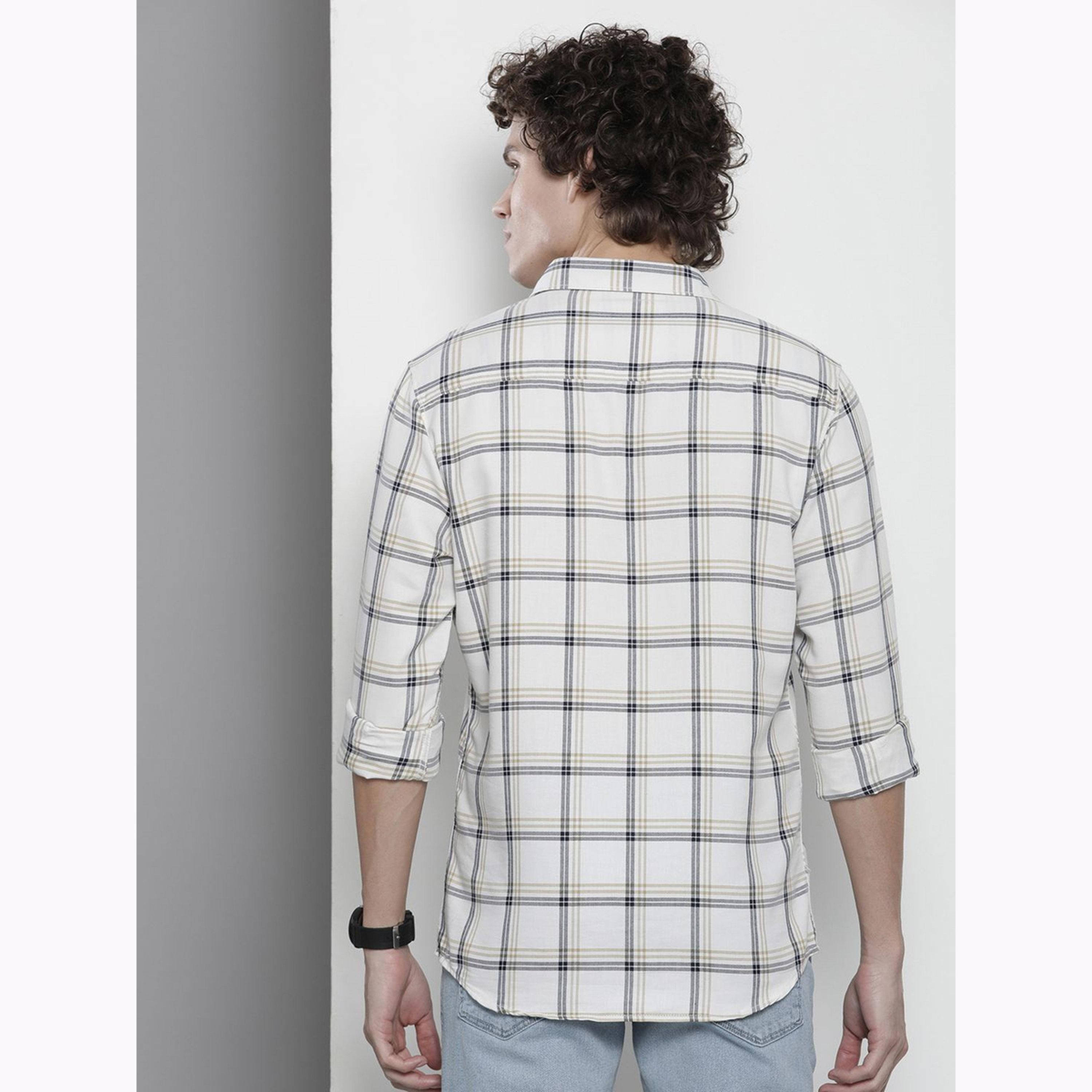 قميص كاروهات بقصة عادية للرجال-men-clothing-shirts-image-4