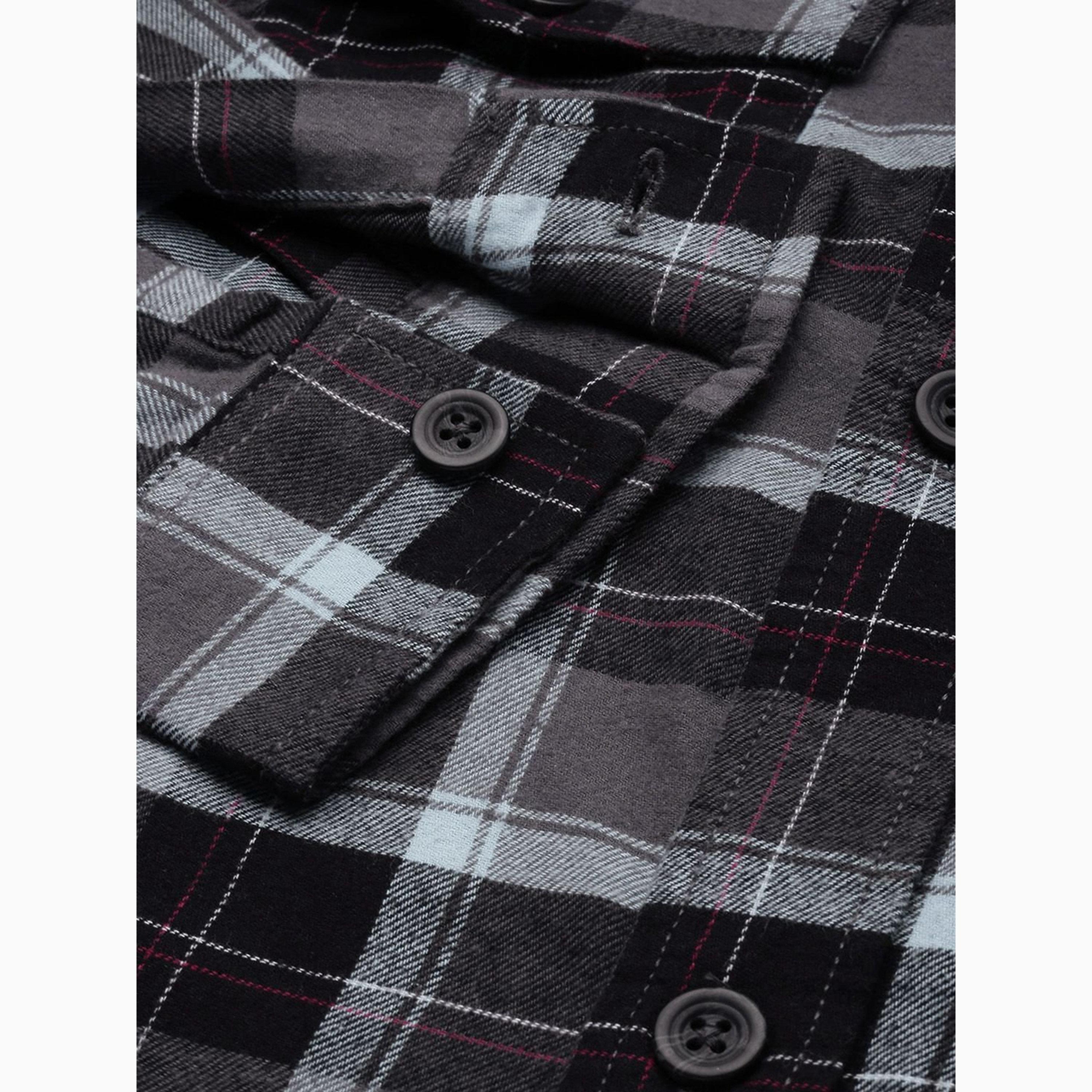 The Indian Garage Co X Styli Men Relaxed Fit Checked Overshirt-men-clothing-shirts-image-3