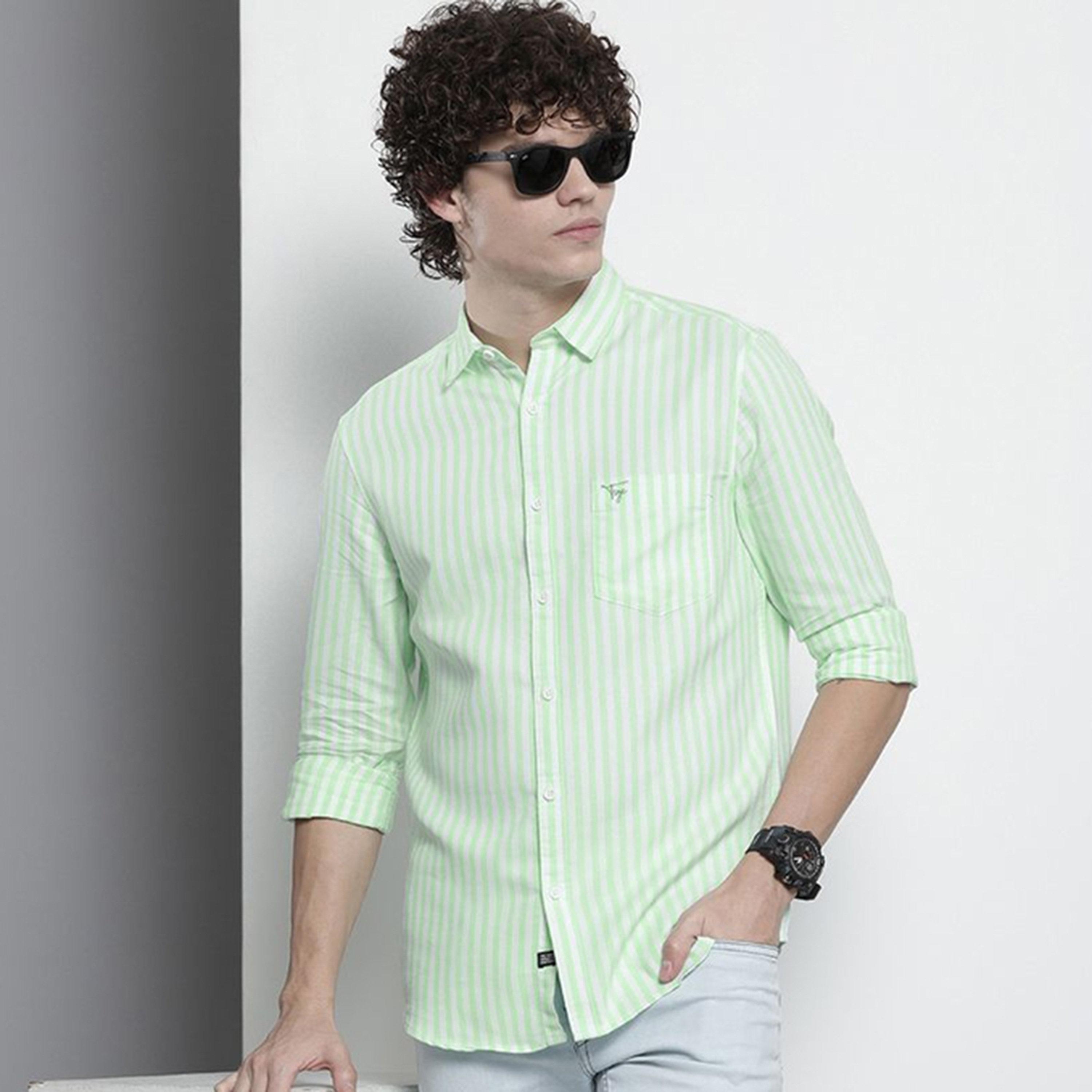 قميص مخطط بقصة عادية للرجال-men-clothing-shirts-image-1