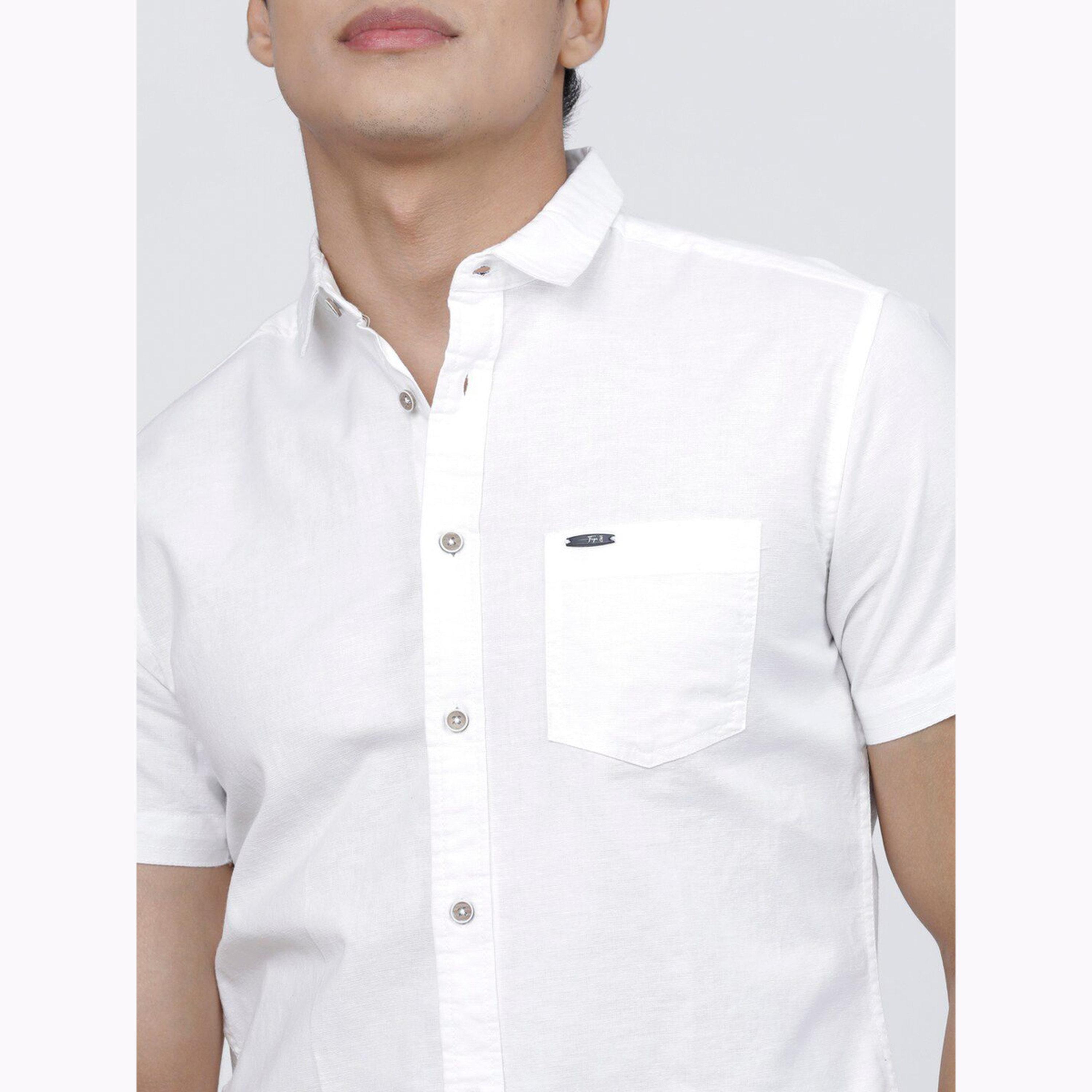 The Indian Garage Co X Styli Men White Slim Fit Solid Shirt-men-clothing-shirts-image-6