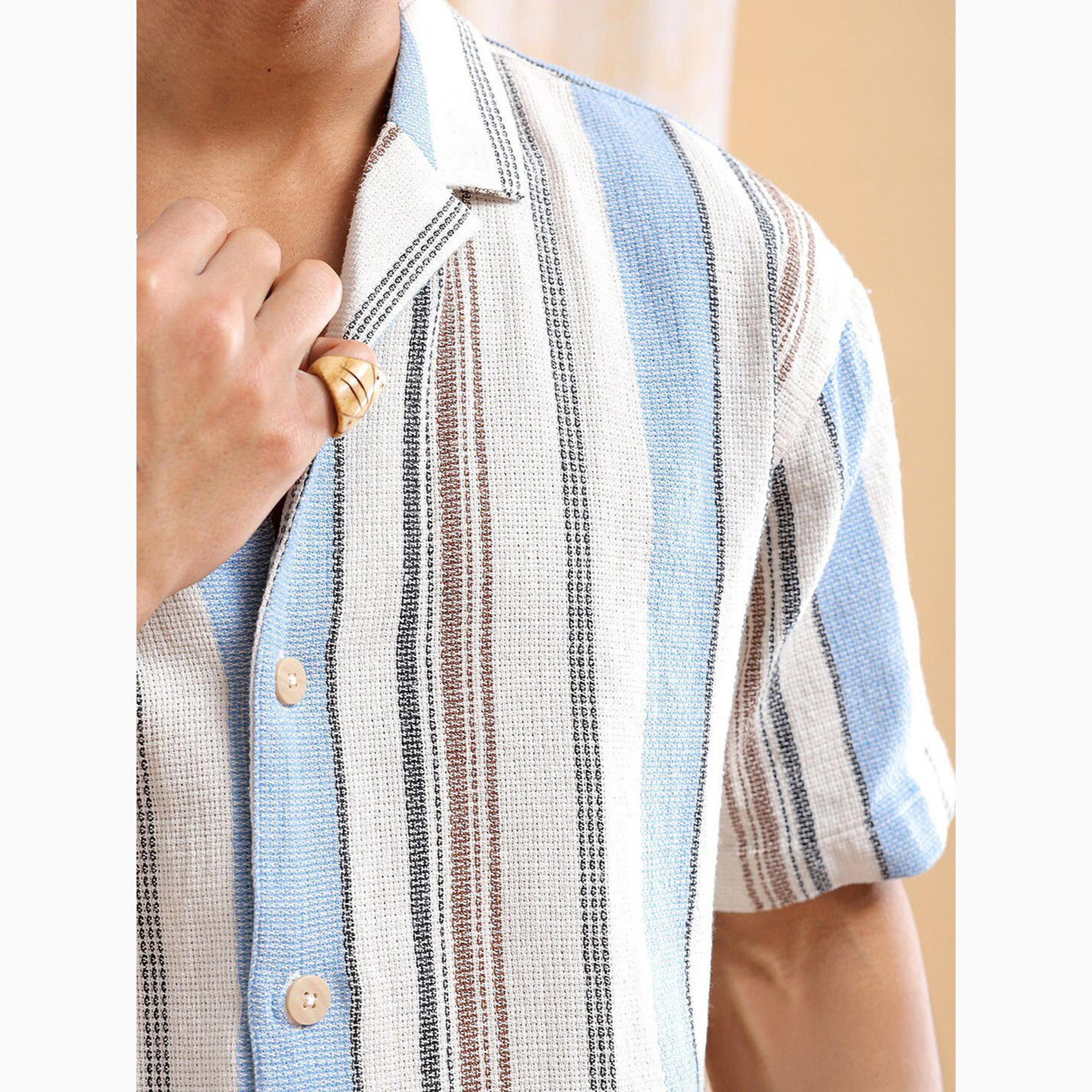 قميص مخطط وقصة مريحة للرجال-men-clothing-shirts-image-5