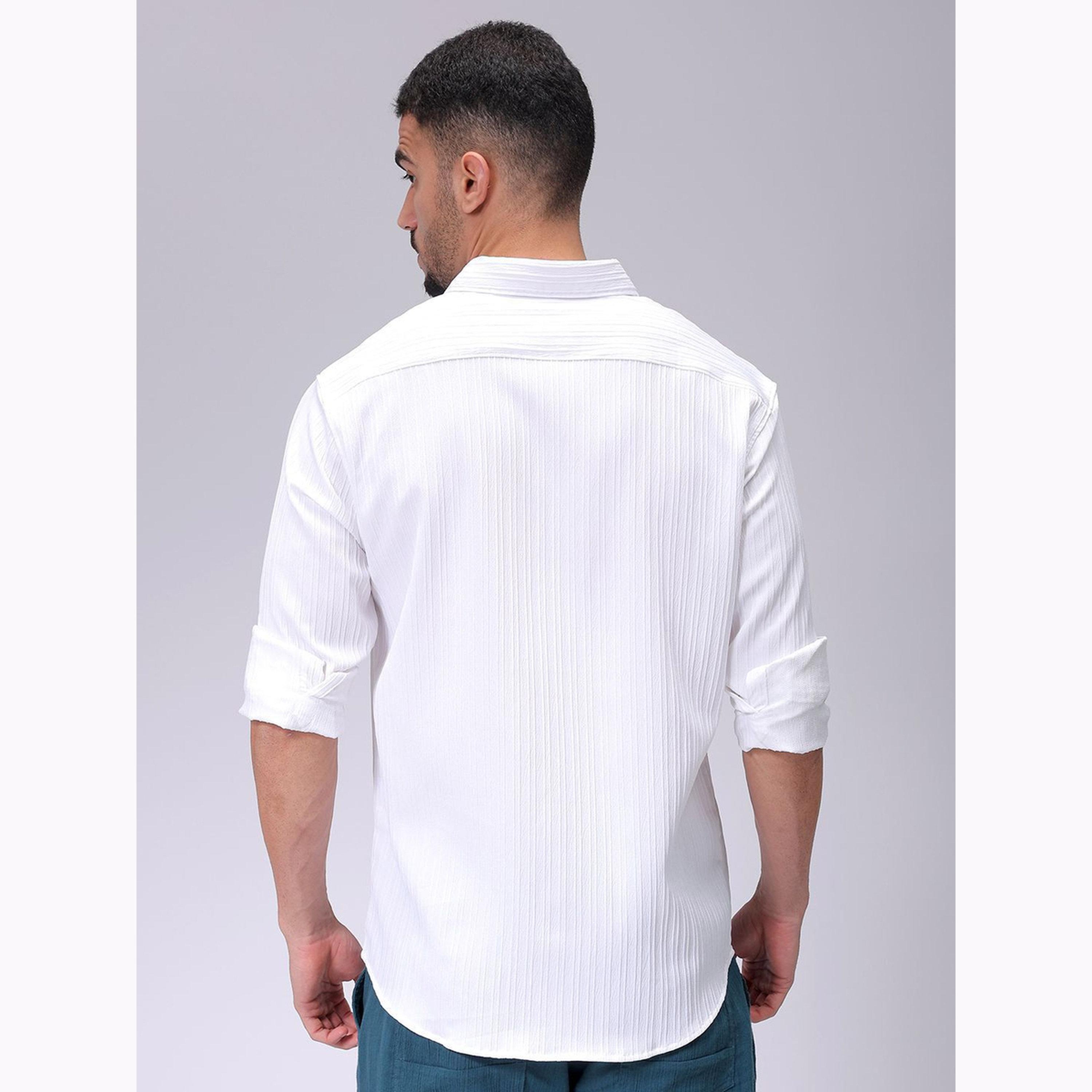 قميص سادة بقصة مريحة للرجال-men-clothing-shirts-image-3