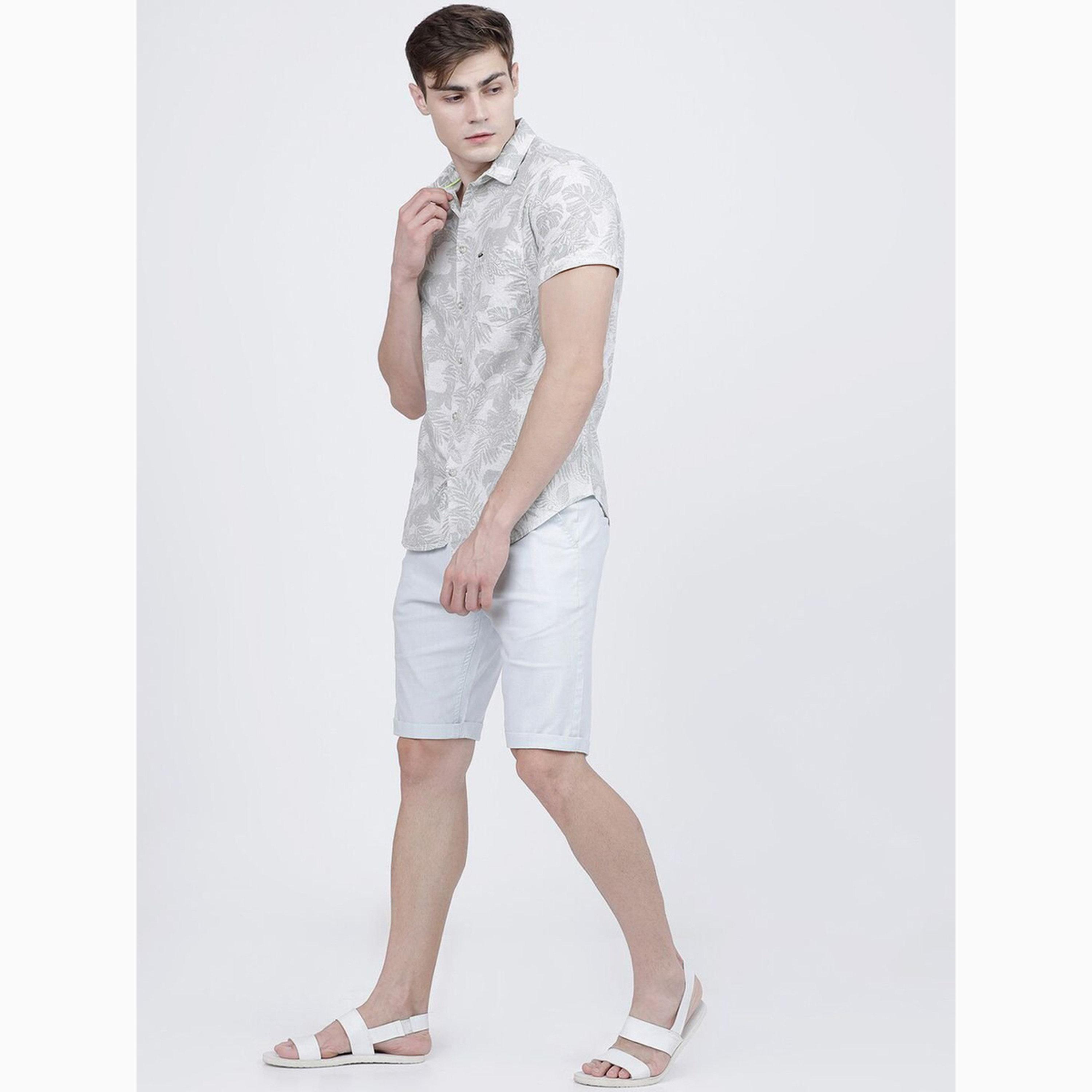 قميص بطبعة استوائية وقصة ضيقة للرجال-men-clothing-shirts-image-2