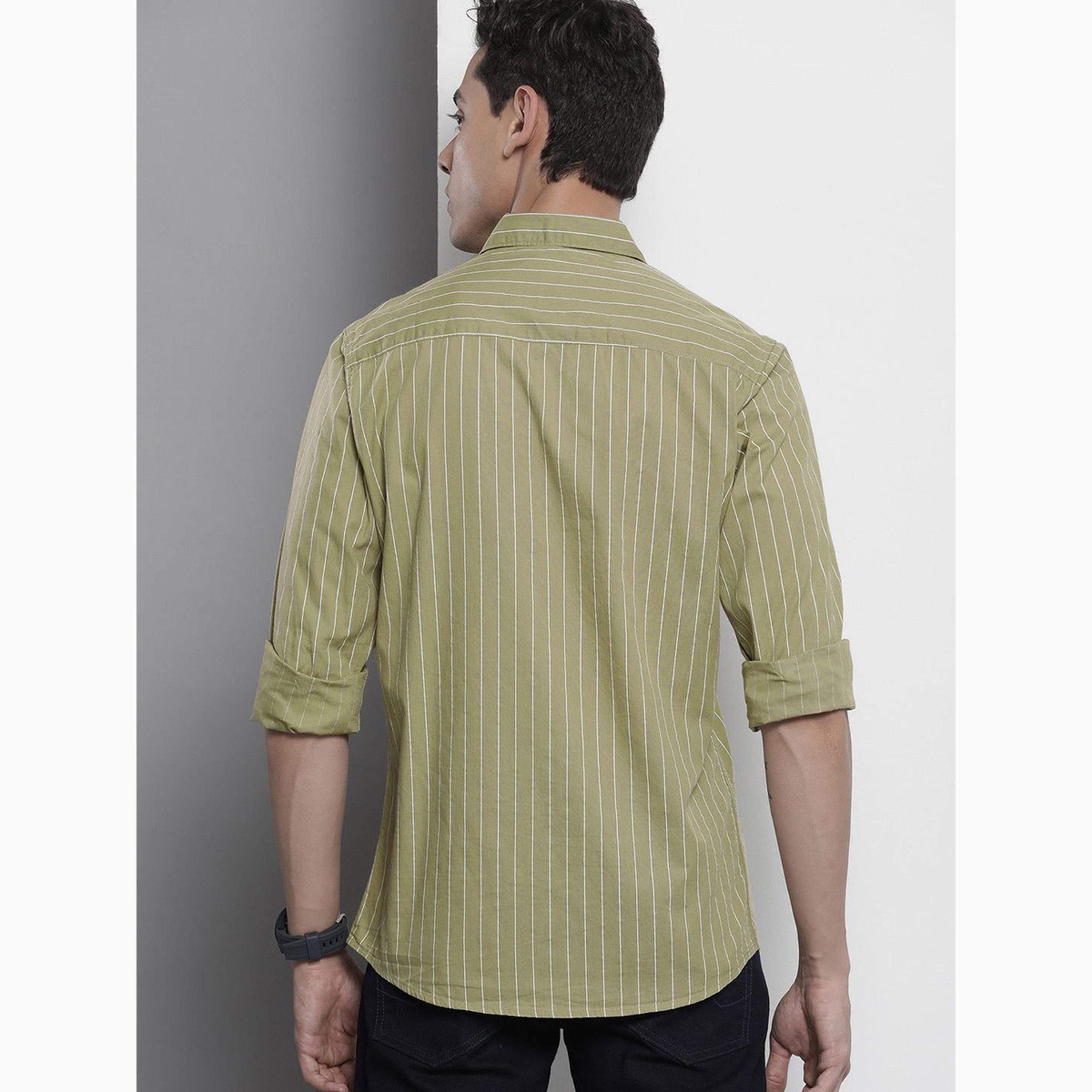 قميص مخطط وقصة عادية للرجال-men-clothing-shirts-image-4