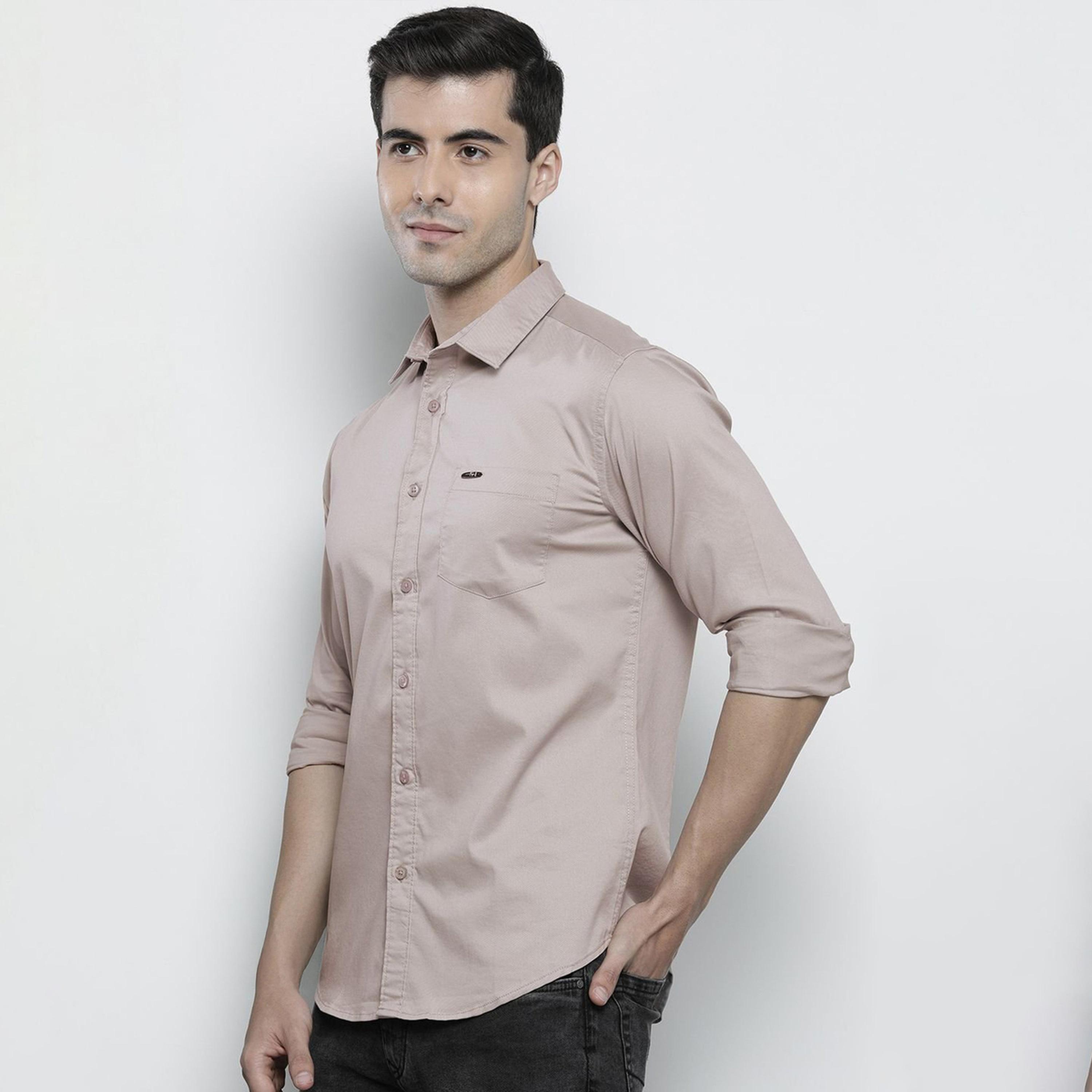 The Indian Garage Co X Styli Men Slim Fit Solid Shirt-men-clothing-shirts-image-1