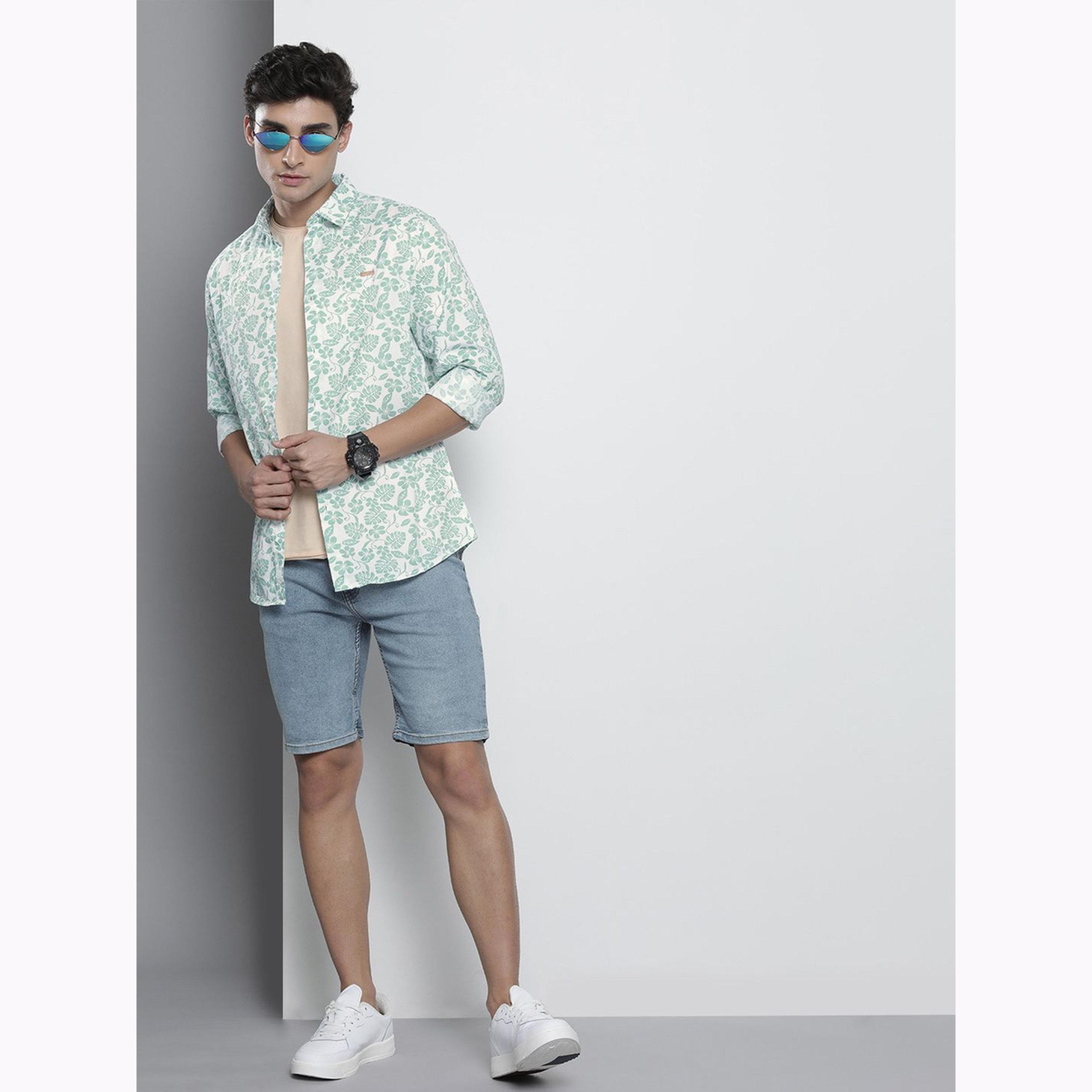 The Indian Garage Co X Styli Men Floral Print Slim Fit Shirt-men-clothing-shirts-image-2