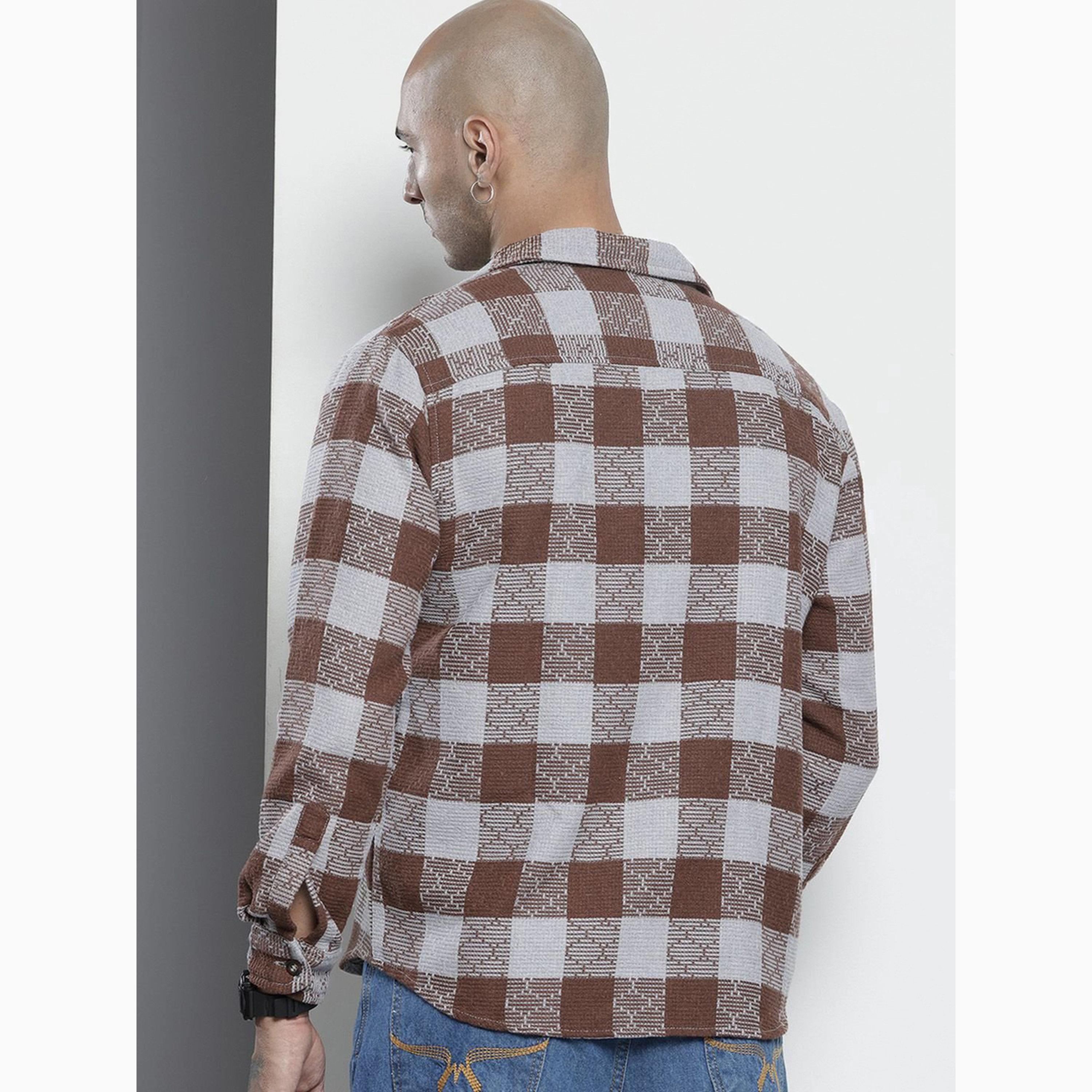The Indian Garage Co X Styli Men Relaxed Fit Checked Shirt-men-clothing-shirts-image-4