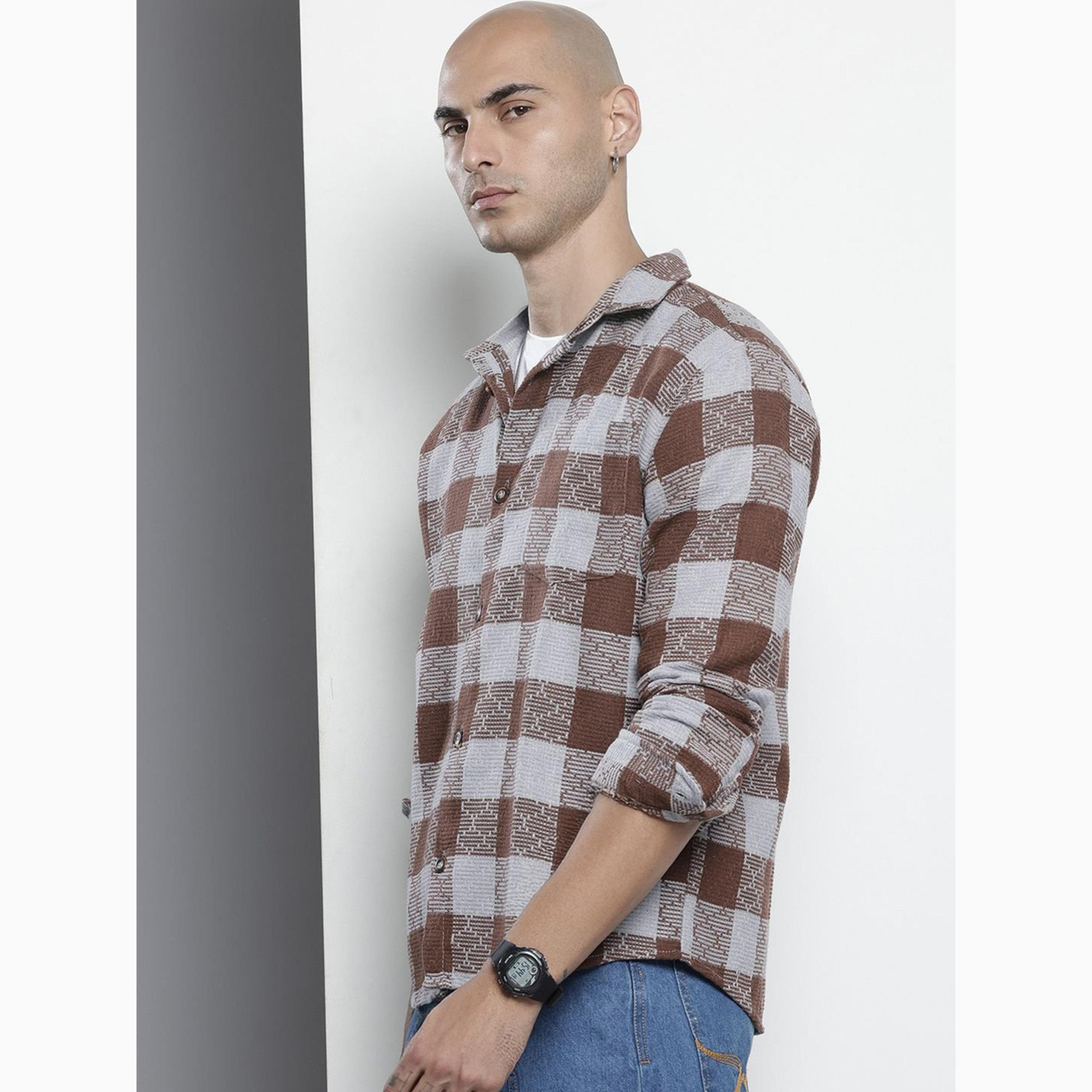 The Indian Garage Co X Styli Men Relaxed Fit Checked Shirt-men-clothing-shirts-image-5