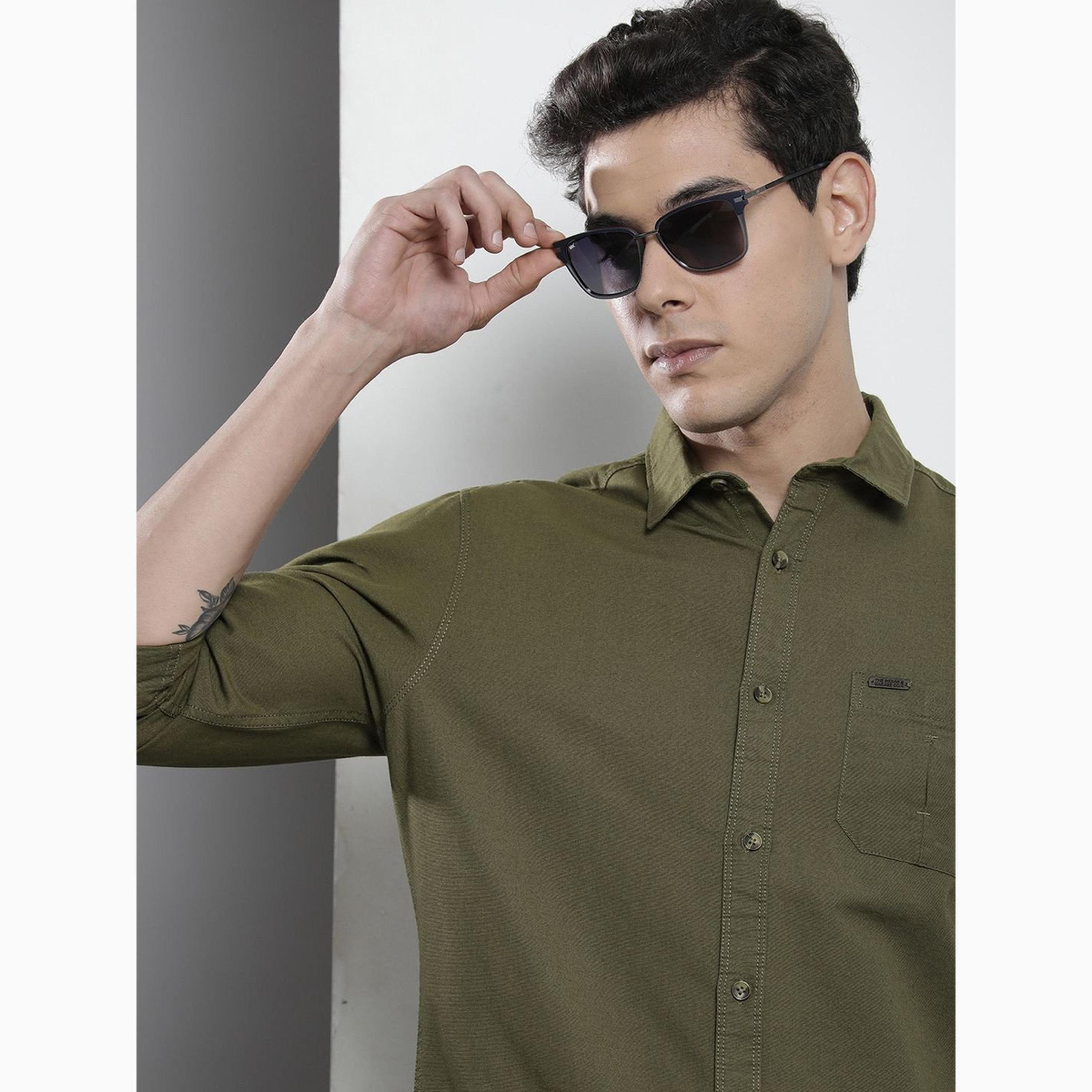 قميص سادة بقصة عادية للرجال-men-clothing-shirts-image-6