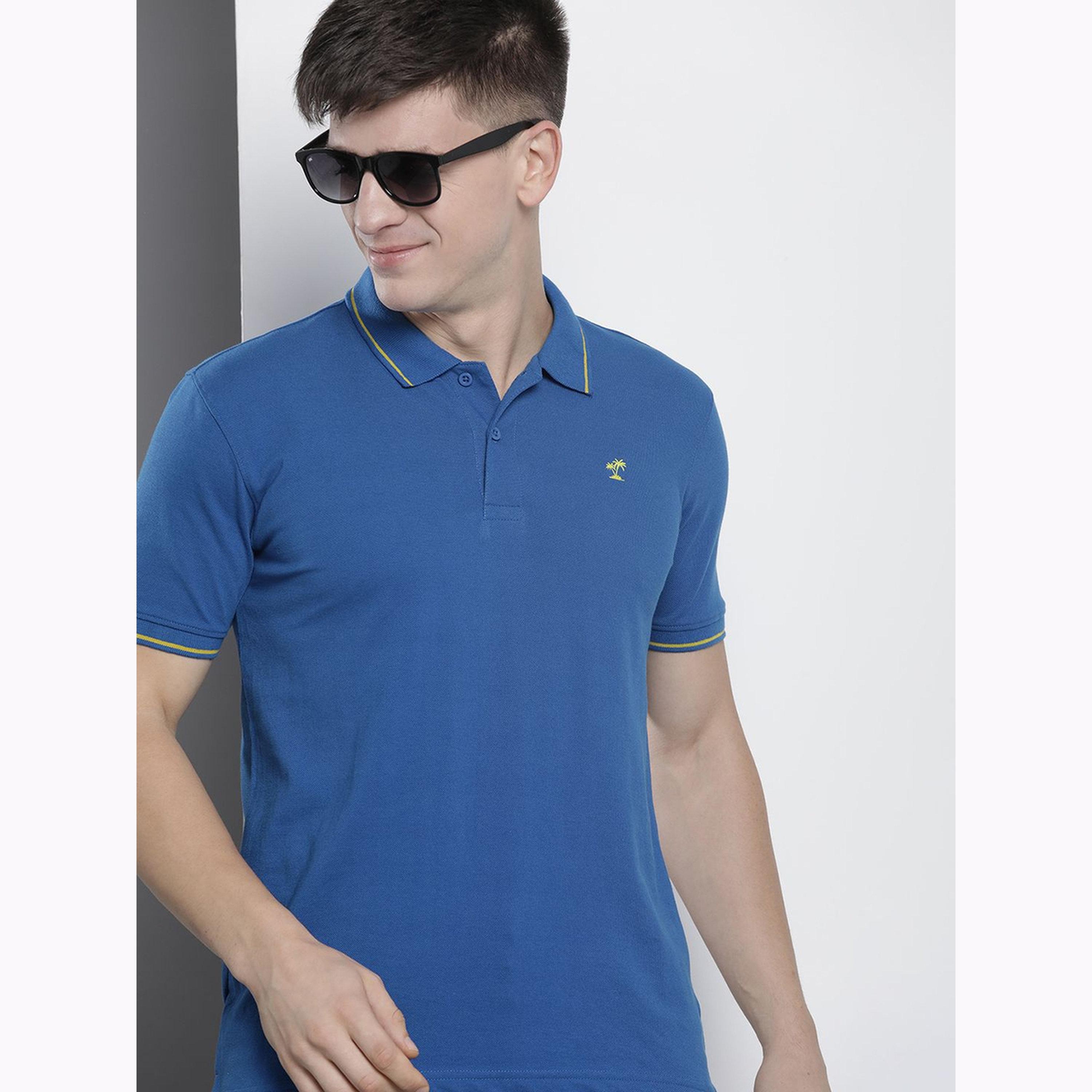 تيشيرت بولو بأكمام قصيرة وقصة عادية للرجال-men-clothing-tshirtsandpolos-polos-image-3