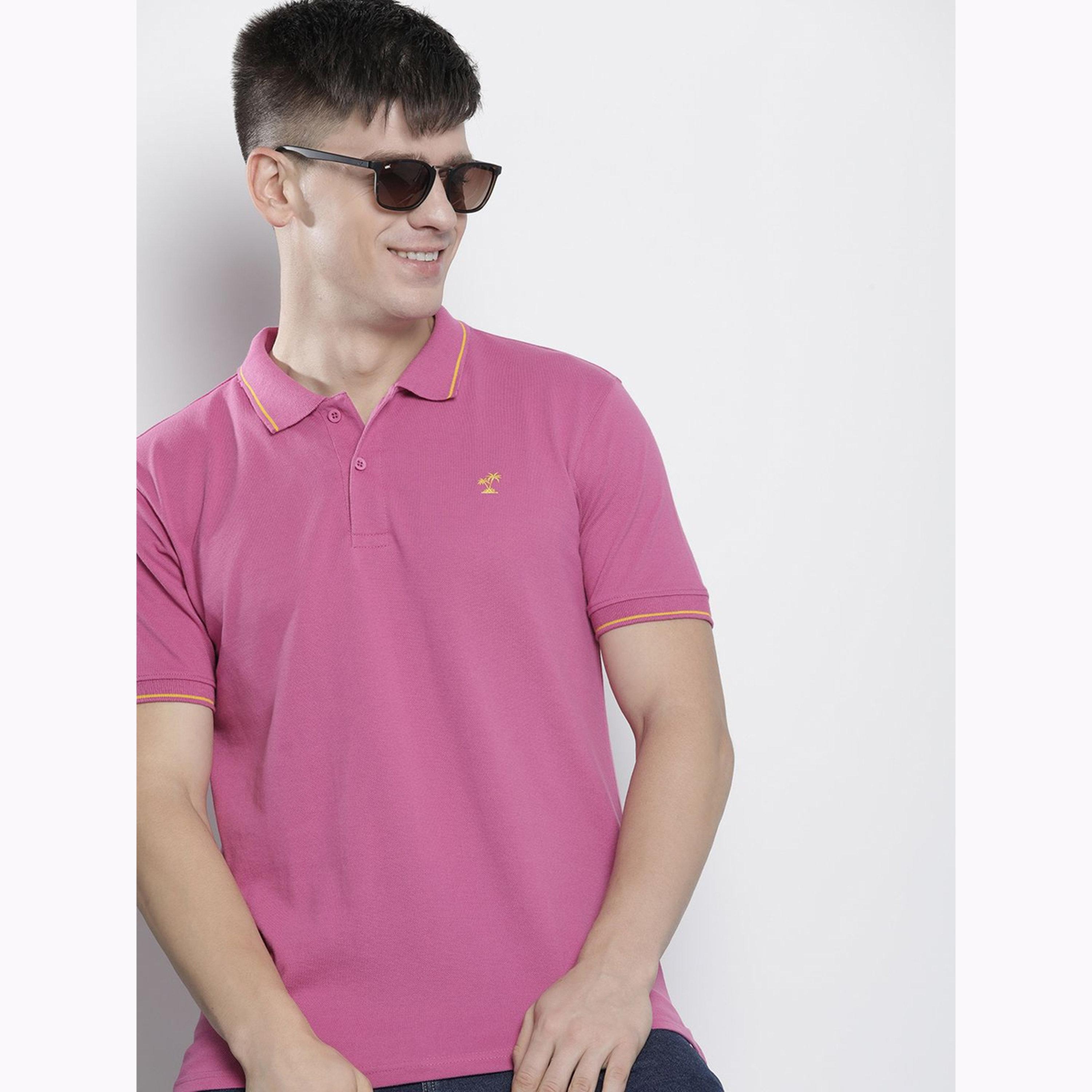تيشيرت بولو بأكمام قصيرة وقصة عادية للرجال-men-clothing-tshirtsandpolos-polos-image-3