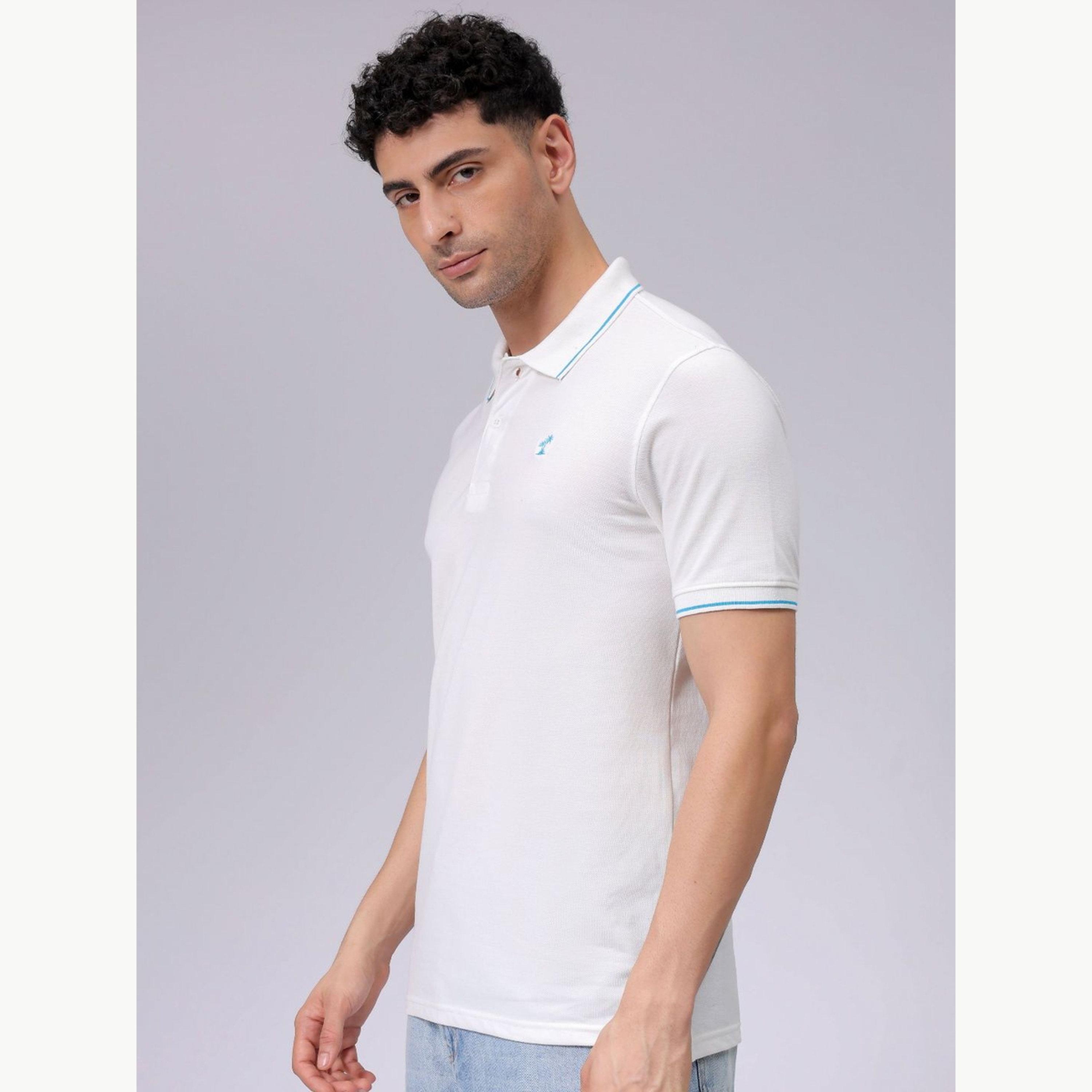تيشيرت بولو بأكمام قصيرة وقصة عادية للرجال-men-clothing-tshirtsandpolos-polos-image-3