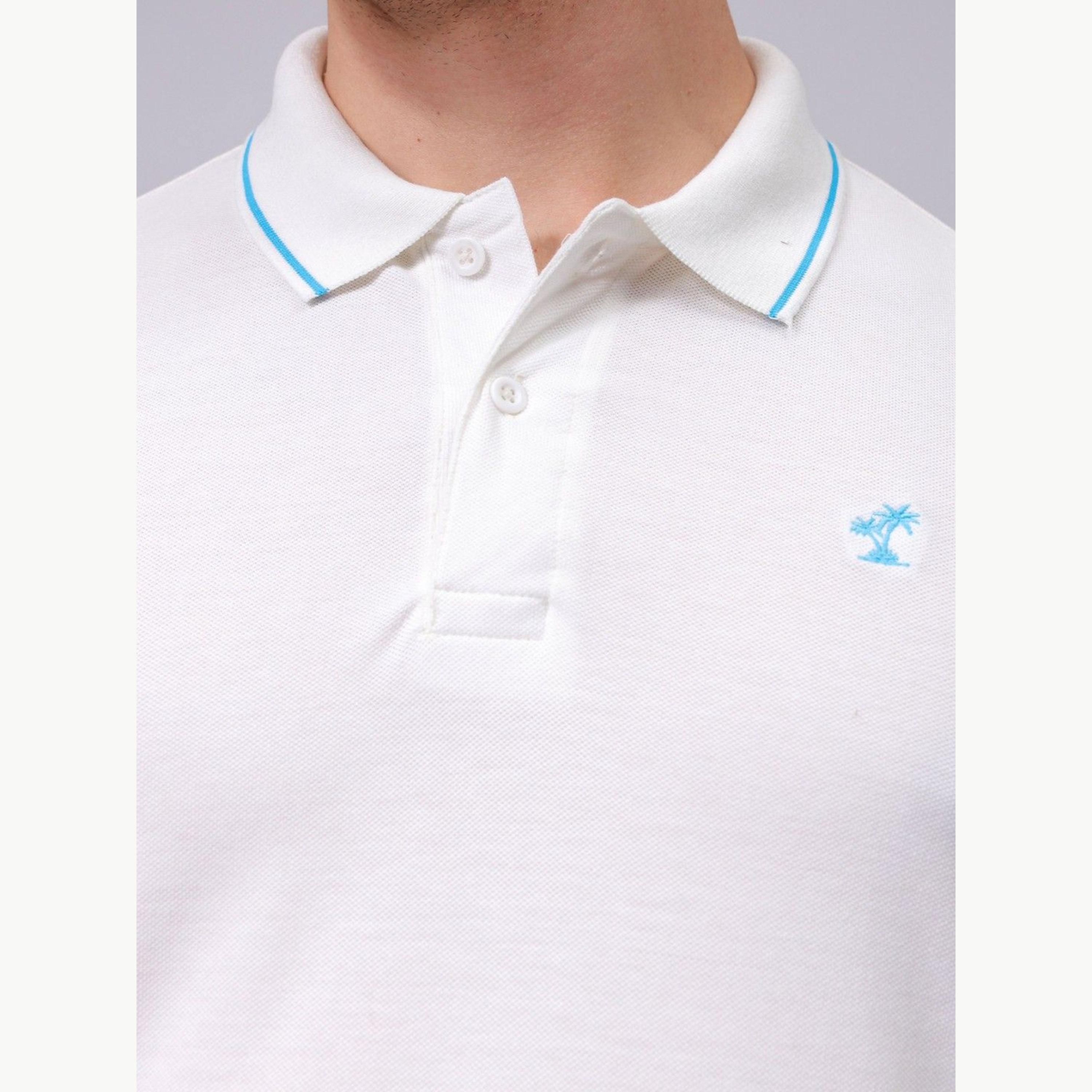 تيشيرت بولو بأكمام قصيرة وقصة عادية للرجال-men-clothing-tshirtsandpolos-polos-image-5