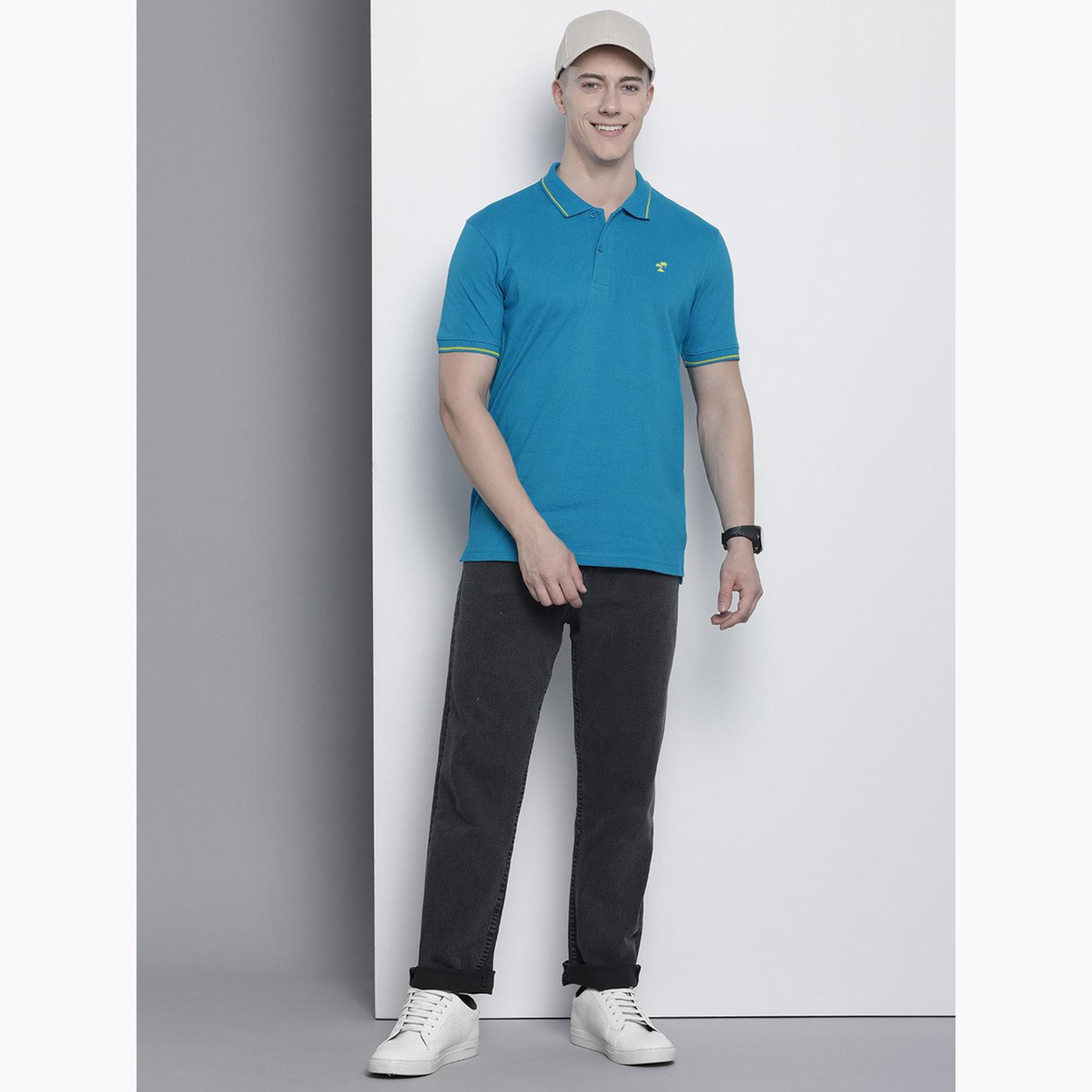 تيشيرت بولو بأكمام قصيرة وقصة عادية للرجال-men-clothing-tshirtsandpolos-polos-image-2