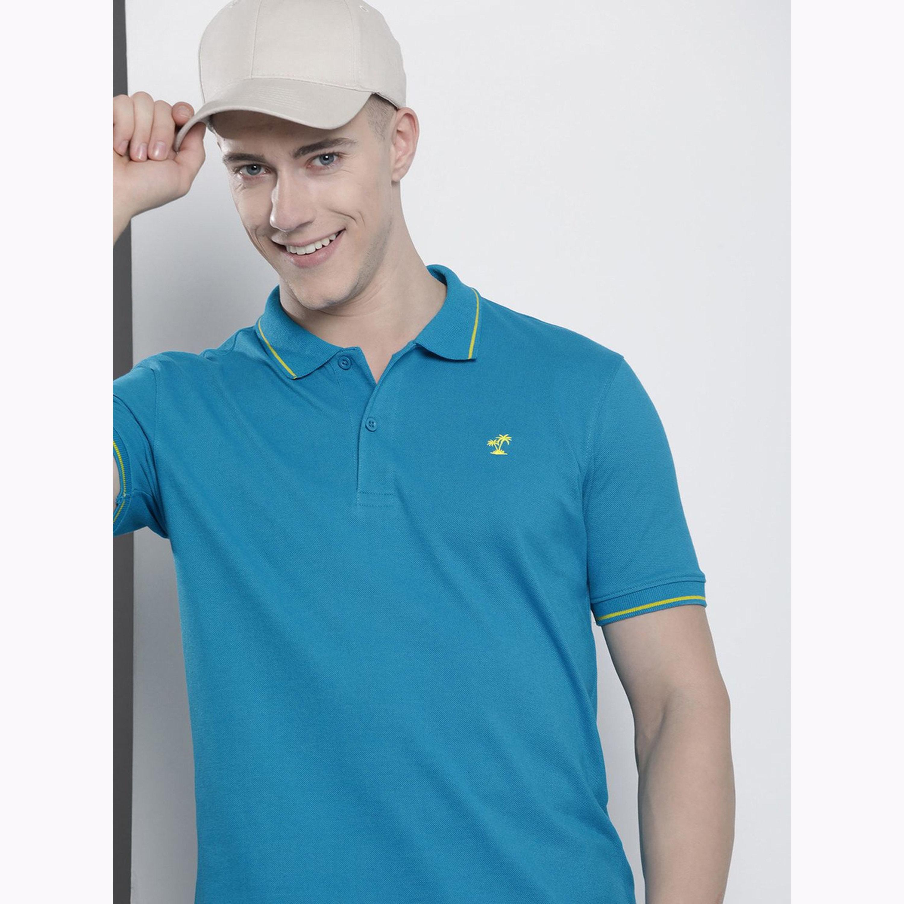 تيشيرت بولو بأكمام قصيرة وقصة عادية للرجال-men-clothing-tshirtsandpolos-polos-image-3