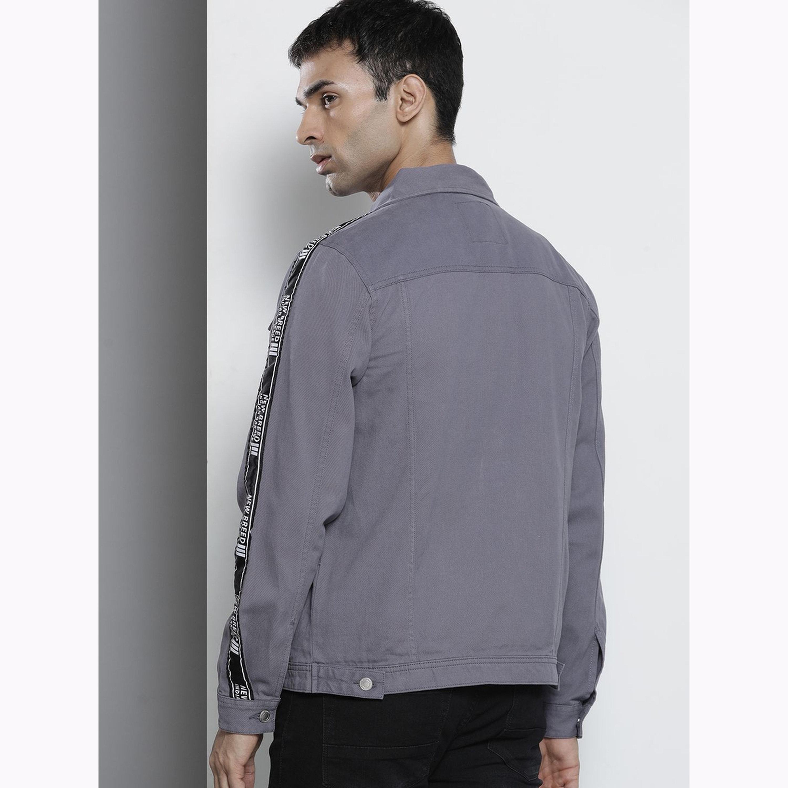 The Indian Garage Co X Styli Men Grey Solid Button-Up Jacket-men-clothing-jacketsandblazers-jackets-image-5