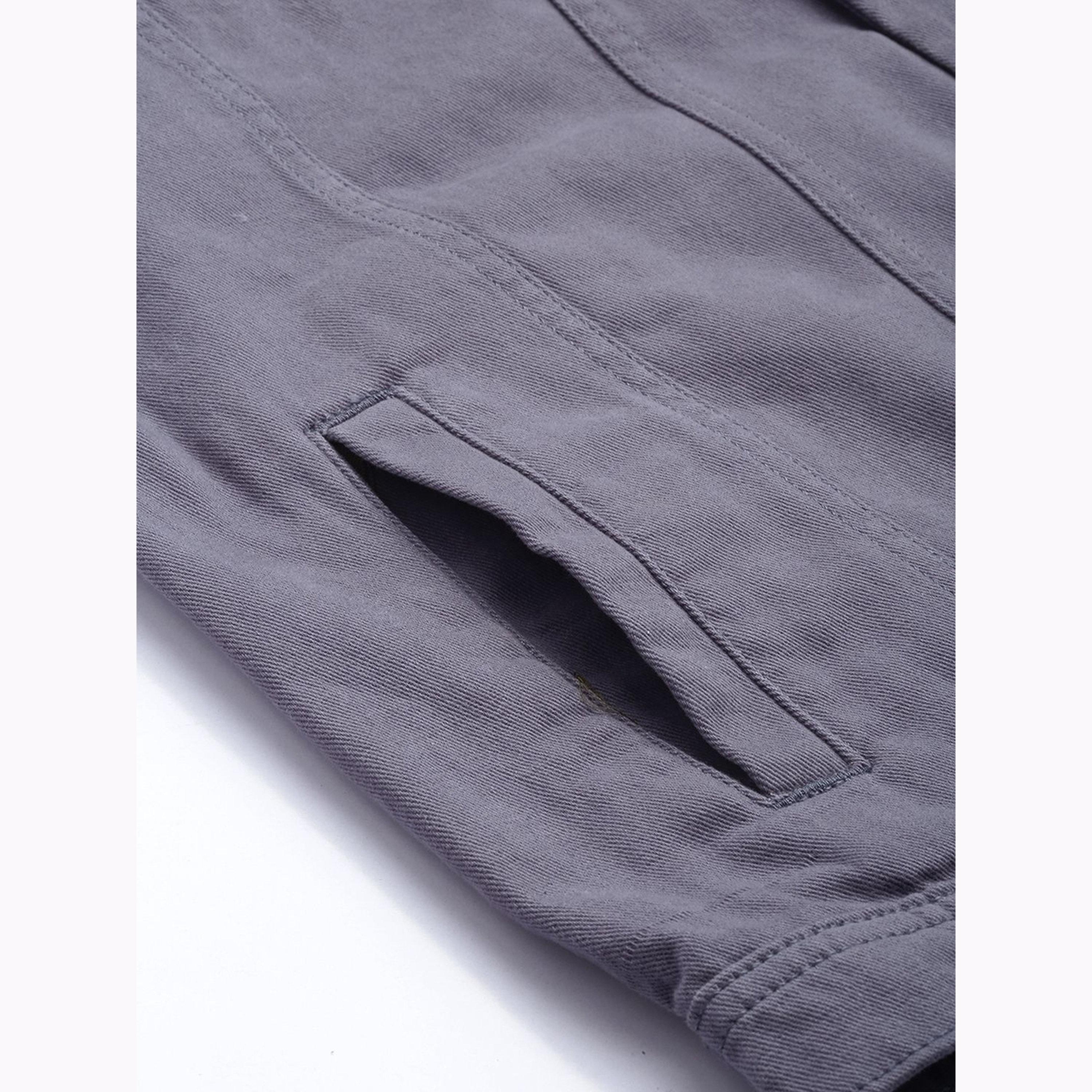 The Indian Garage Co X Styli Men Grey Solid Button-Up Jacket-men-clothing-jacketsandblazers-jackets-image-6