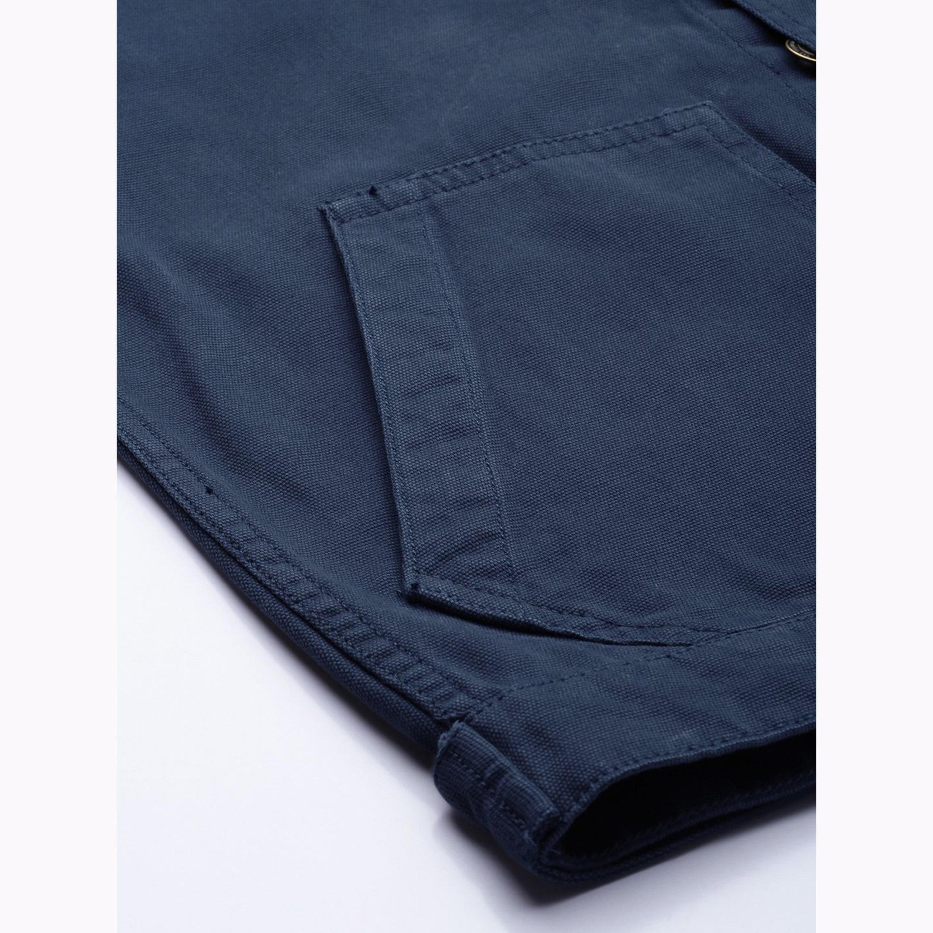 The Indian Garage Co X Styli Men Blue Solid Button-Up Jacket-men-clothing-jacketsandblazers-jackets-image-6