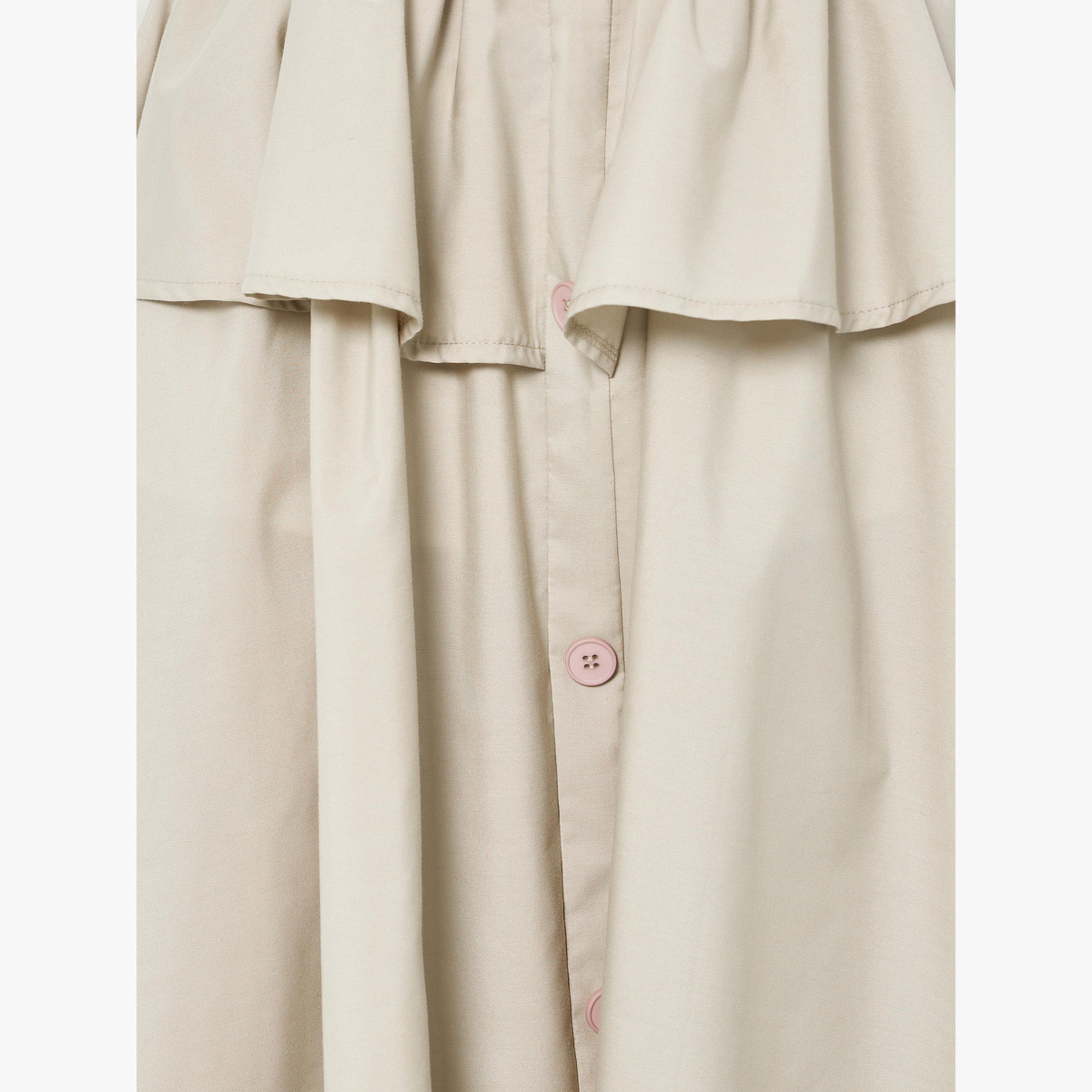 Take Two Beige Frill Detail A-Line Midi Skirt-women-clothing-bottoms-skirts-image-3