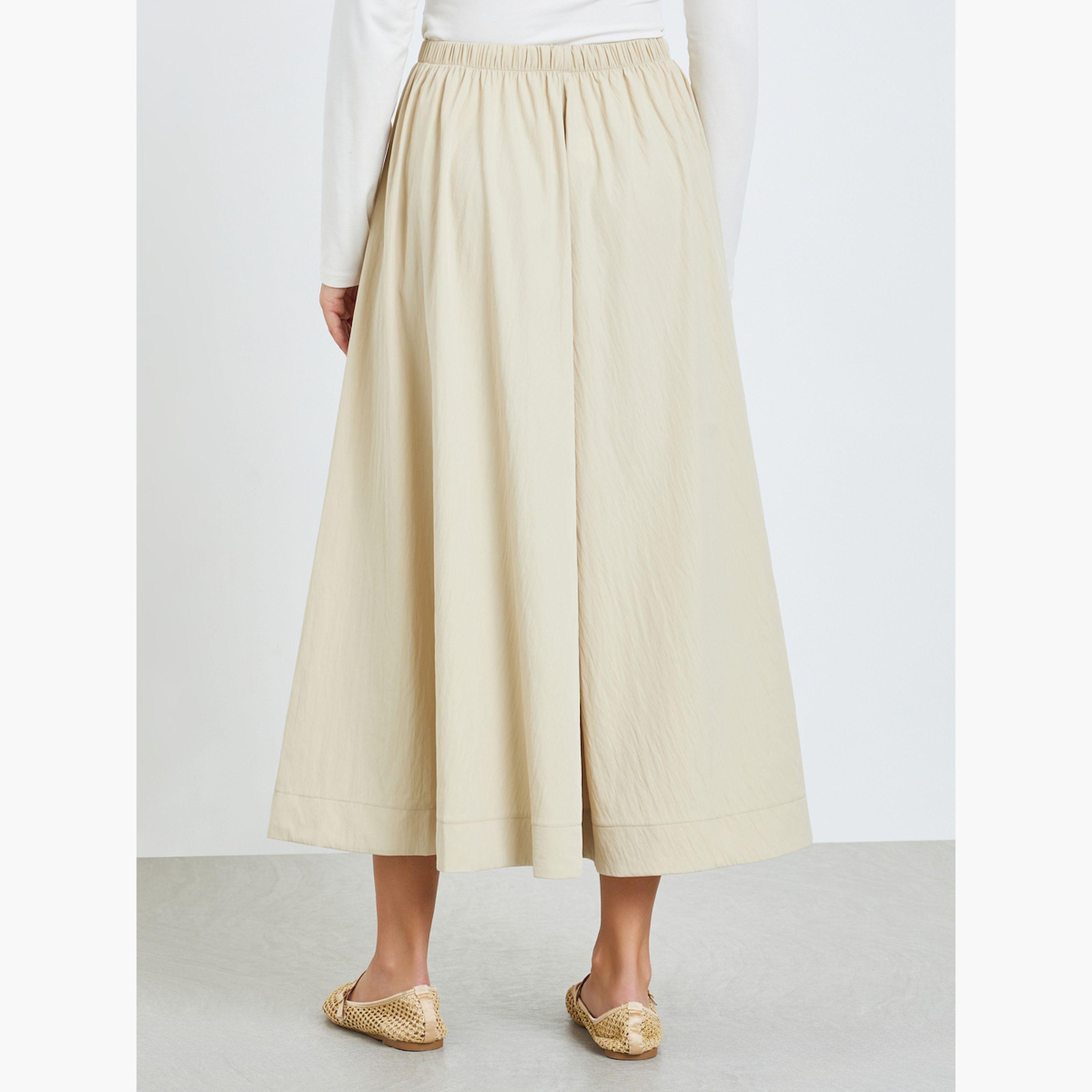 تنورة بكسرات ورباط خصر-women-clothing-bottoms-skirts-image-4