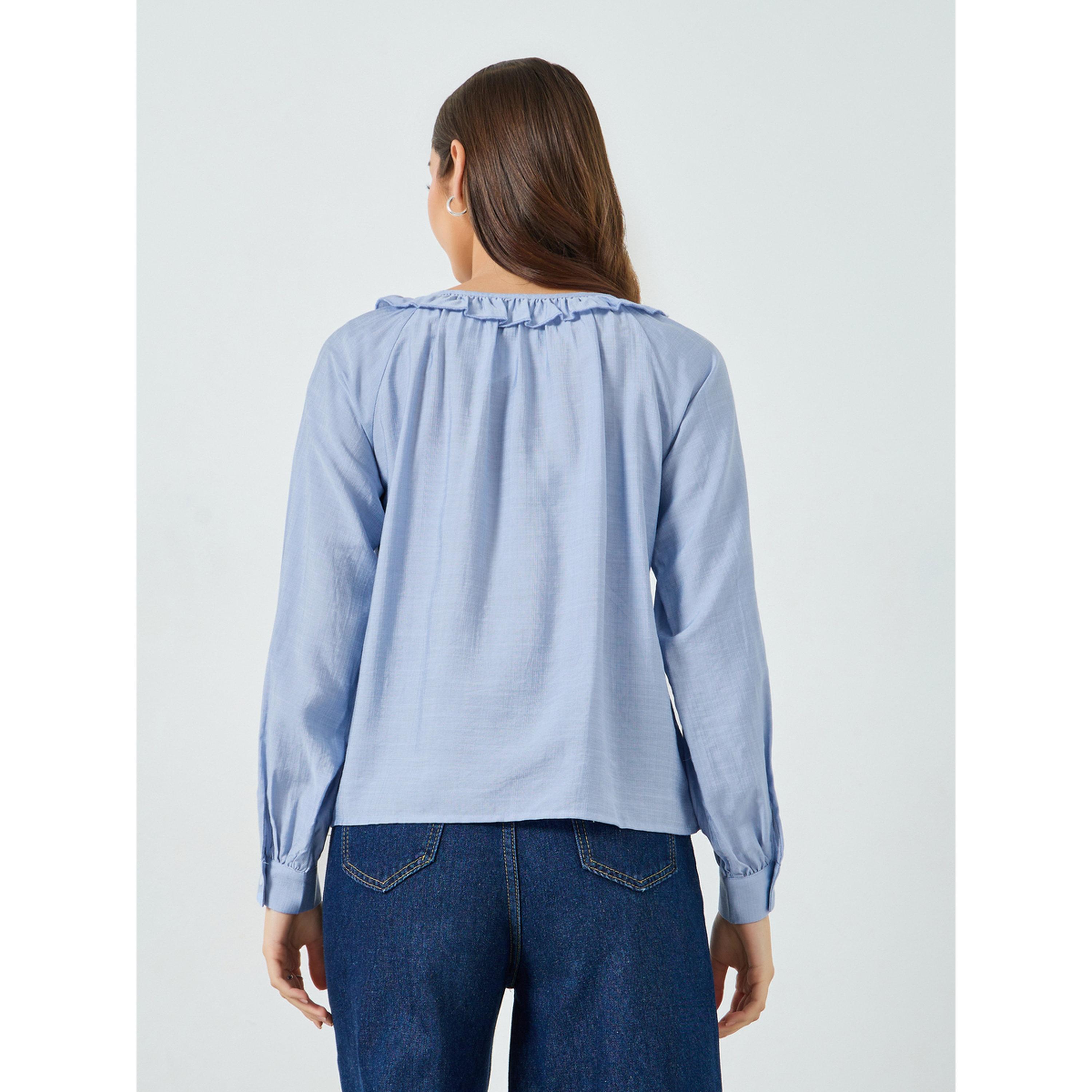 بلوزة مكشكشة بأكمام طويلة-women-clothing-shirtsandblouses-blouses-image-3