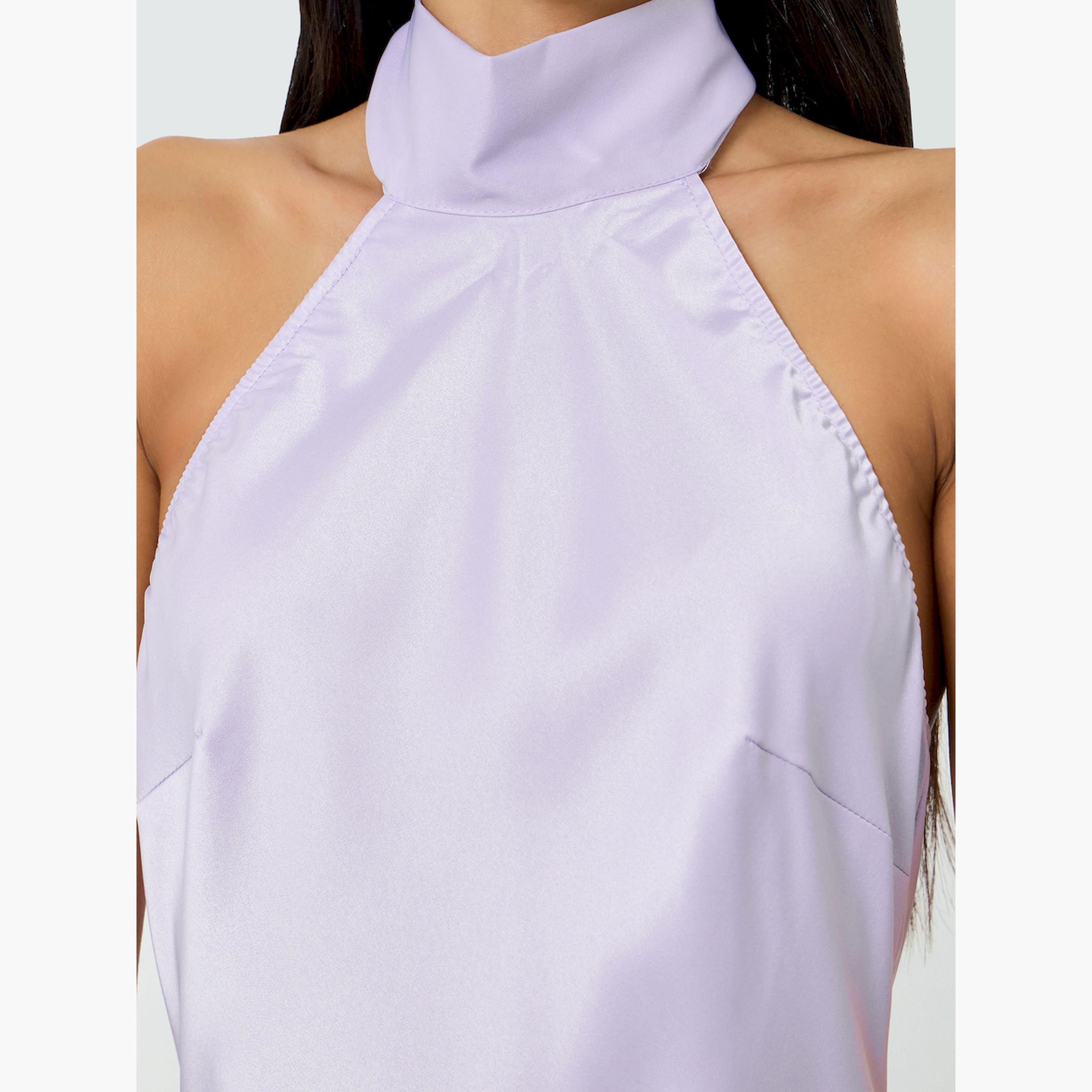 فستان ميدي ساتان بياقة هولتر-women-clothing-dresses-image-5
