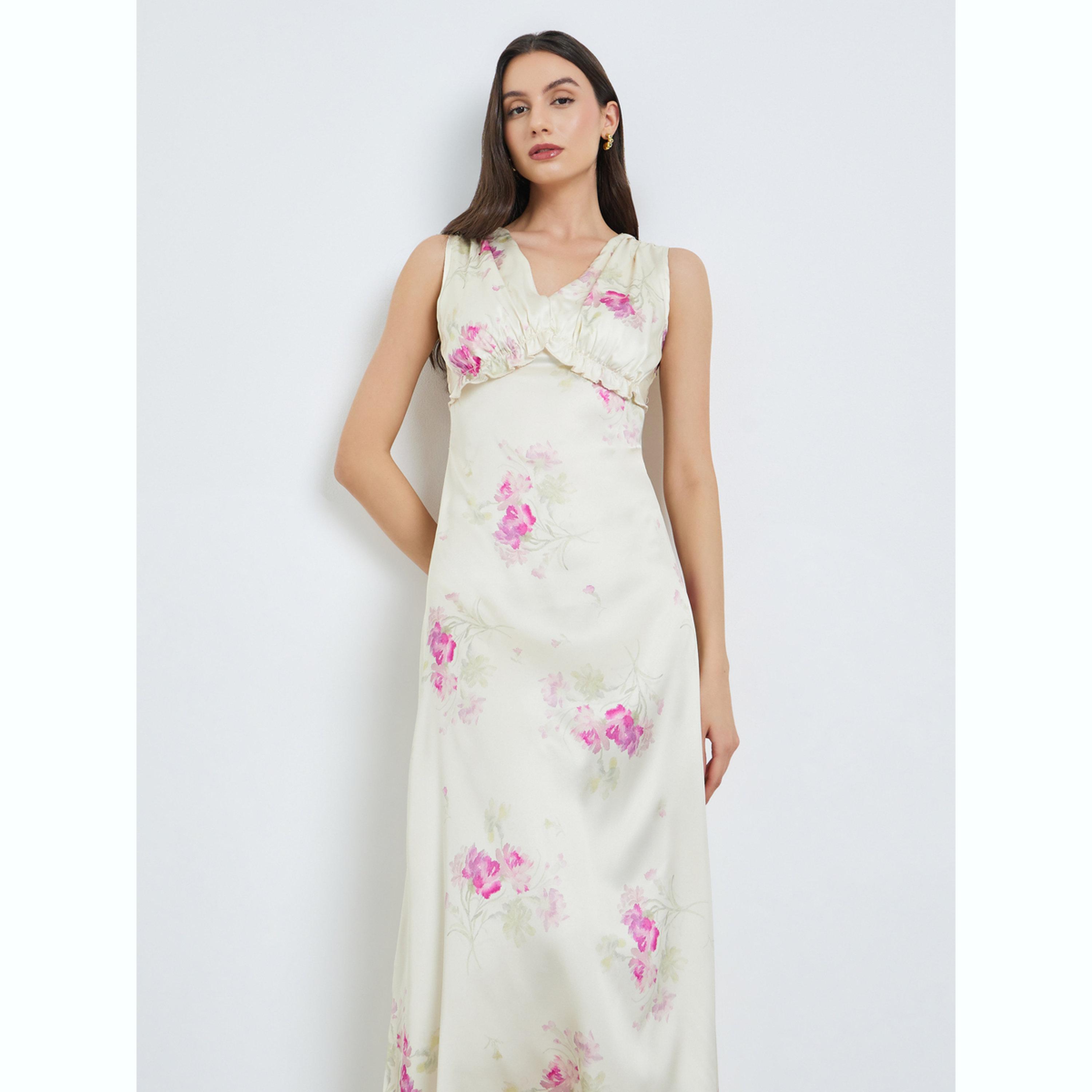 فستان طويل بدون أكمام بنقشة الزهور-women-clothing-dresses-image-2