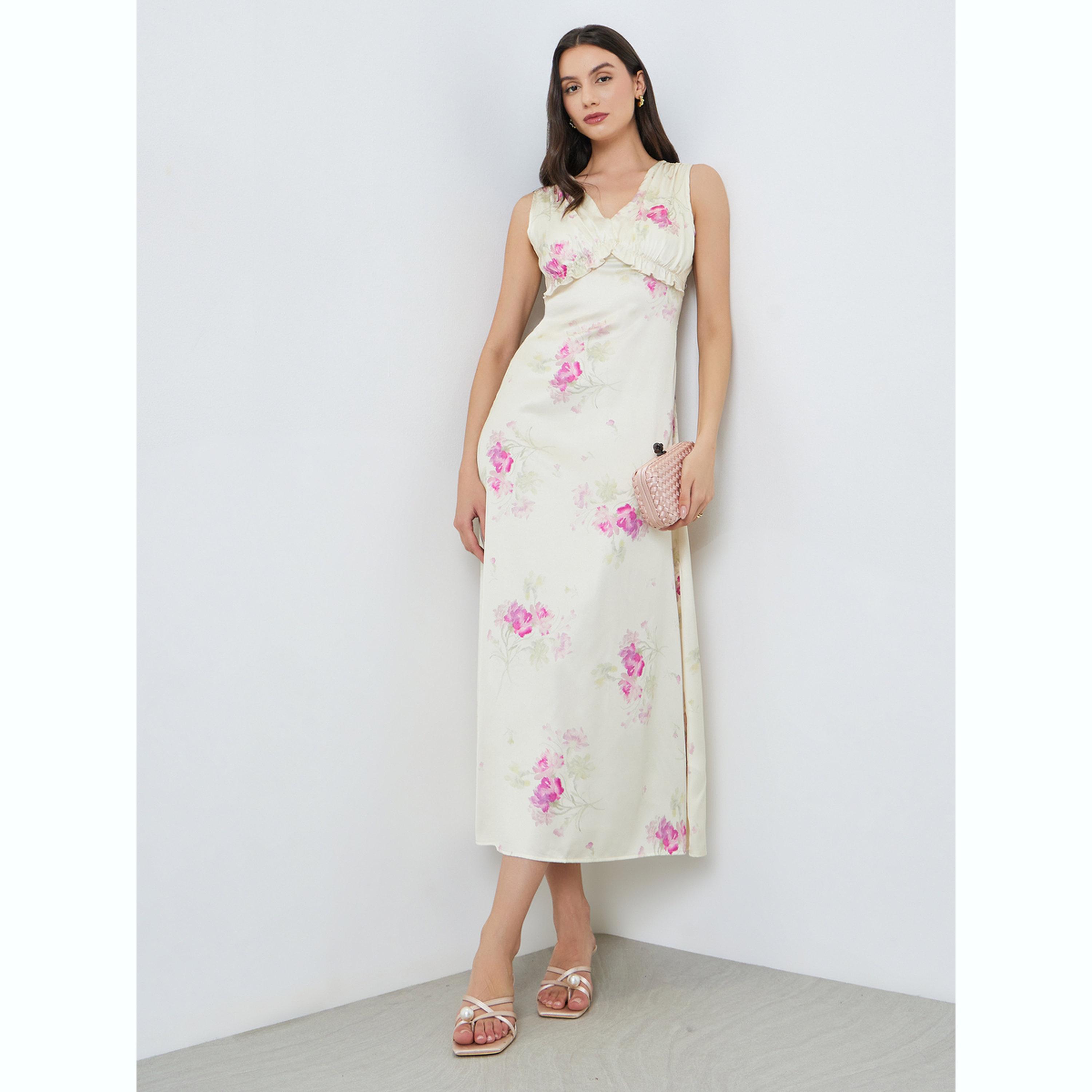 فستان طويل بدون أكمام بنقشة الزهور-women-clothing-dresses-image-3