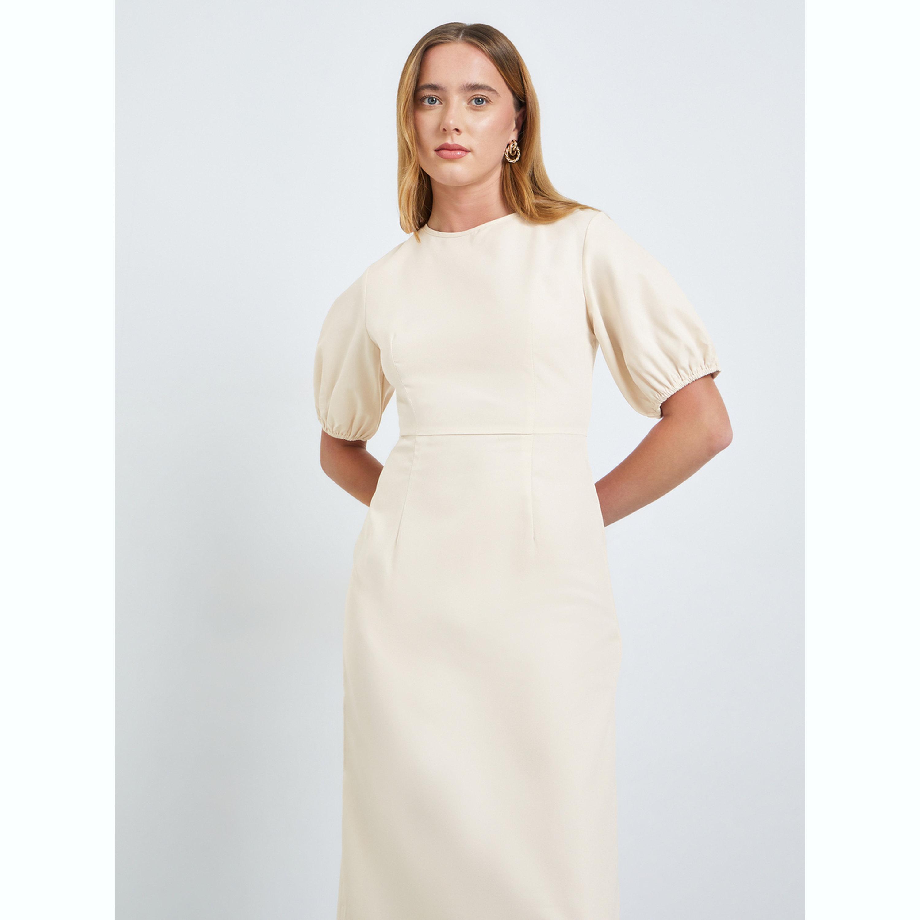 فستان ميدي بدون أكمام بتفاصيل ثنيات-women-clothing-dresses-image-2