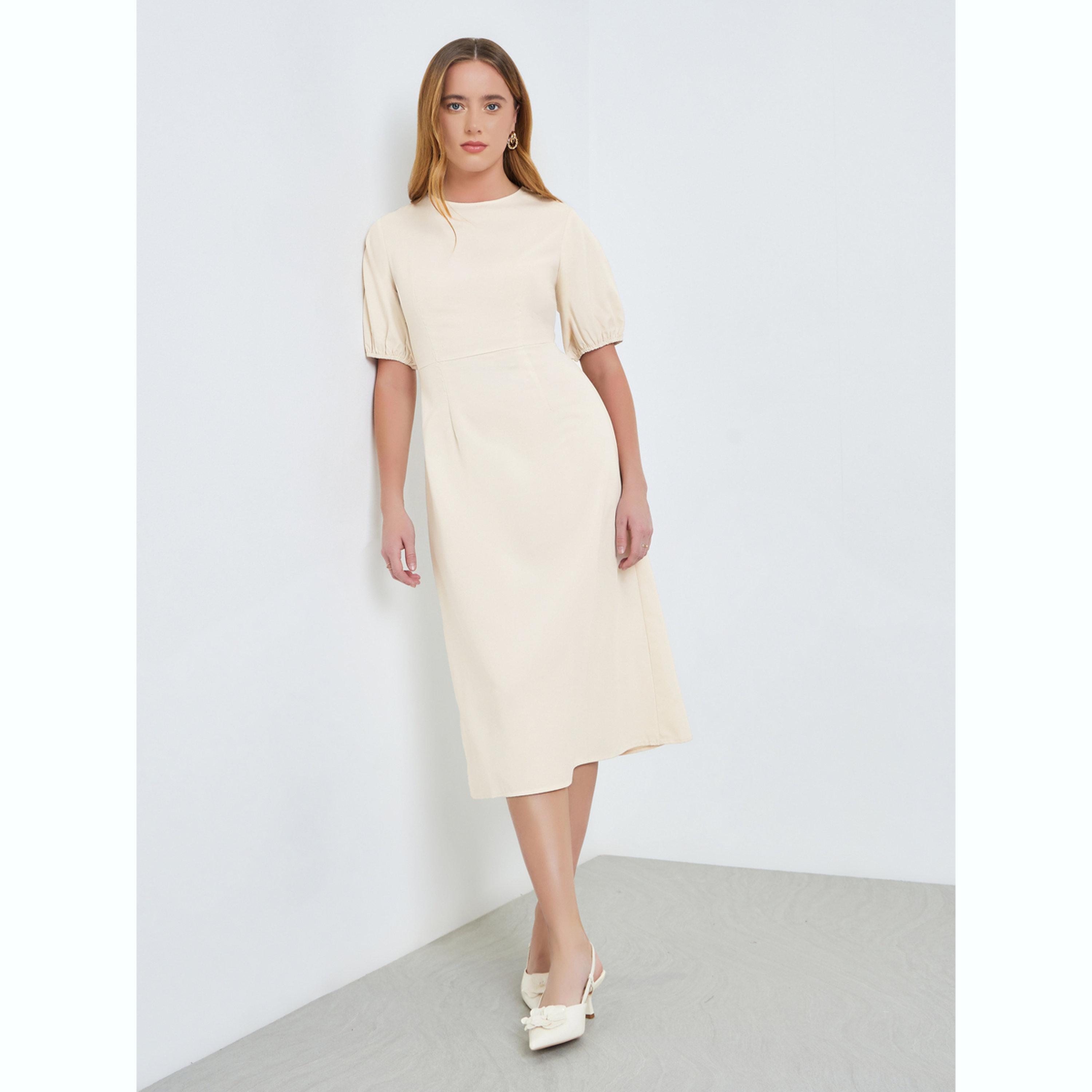 فستان ميدي بدون أكمام بتفاصيل ثنيات-women-clothing-dresses-image-3