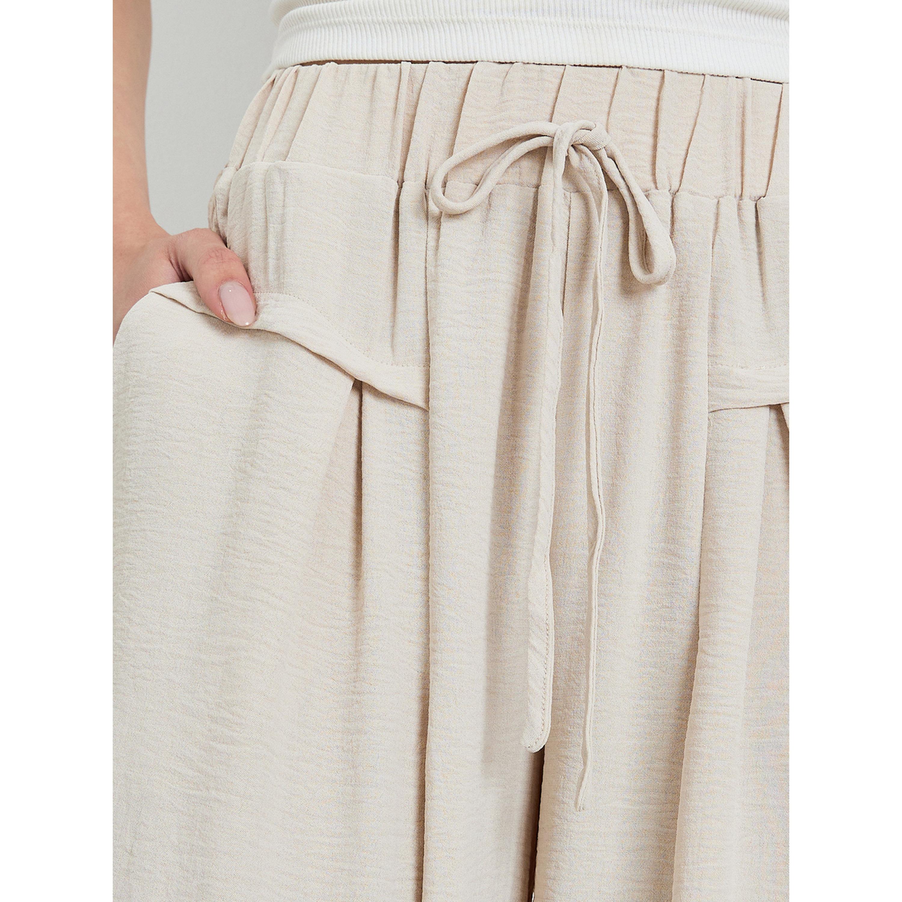تيك تو × ستايلي - بنطال بيج واسع الساقين بقصة مريحة-women-clothing-bottoms-joggers-image-3