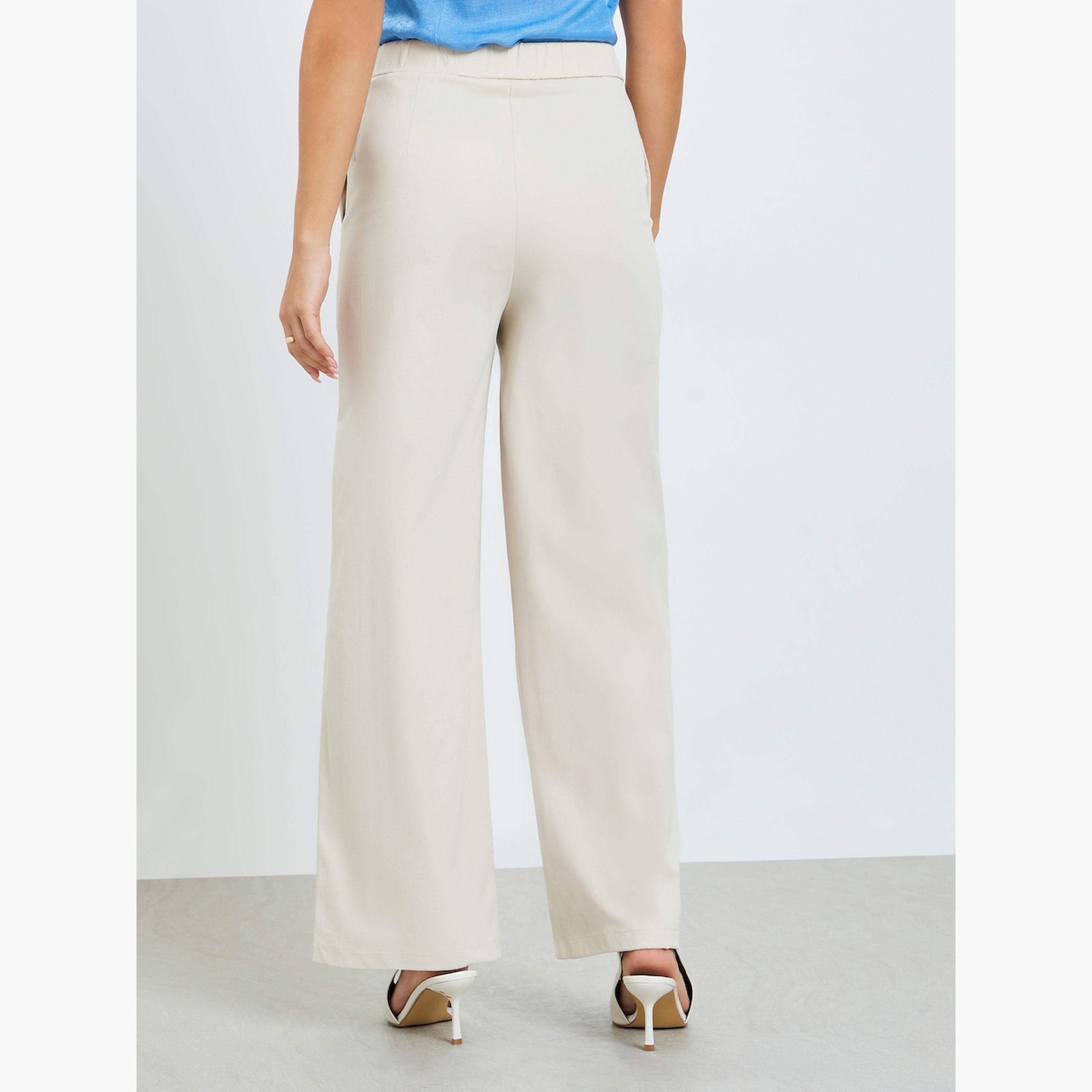 Take Two Wide Elastic Waist Straight Leg Pants-women-clothing-bottoms-trousers-image-4