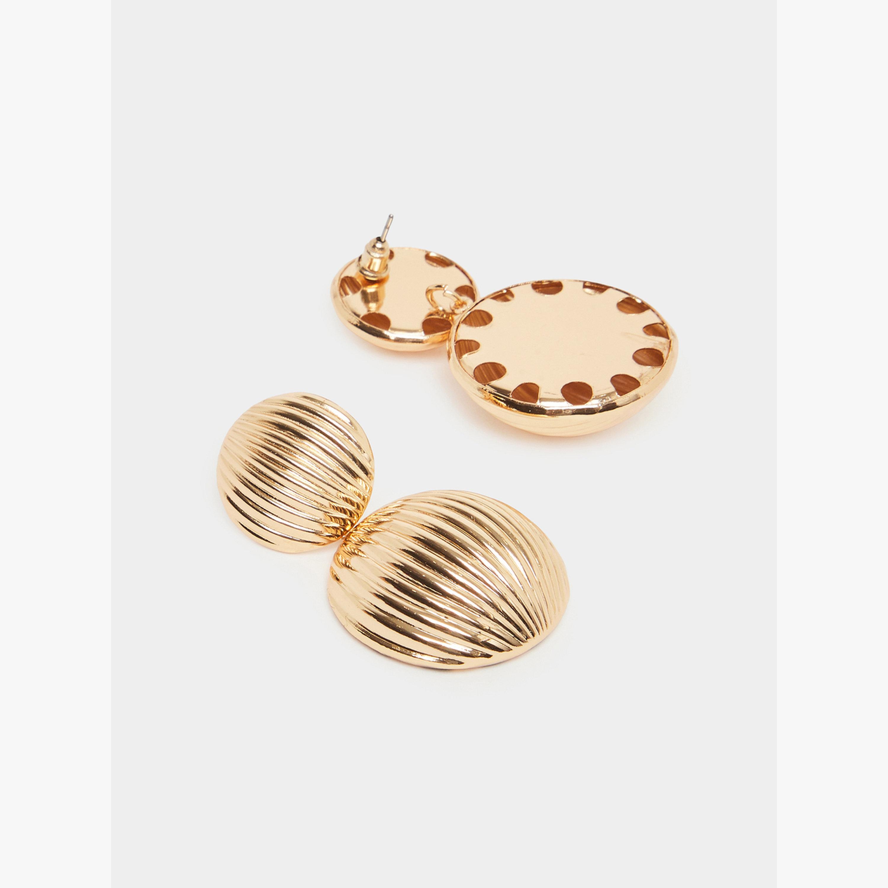 عبوة من 5 أزواج أقراط حلقية متنوعة-women-watchesandjewellery-jewellery-earrings-image-2
