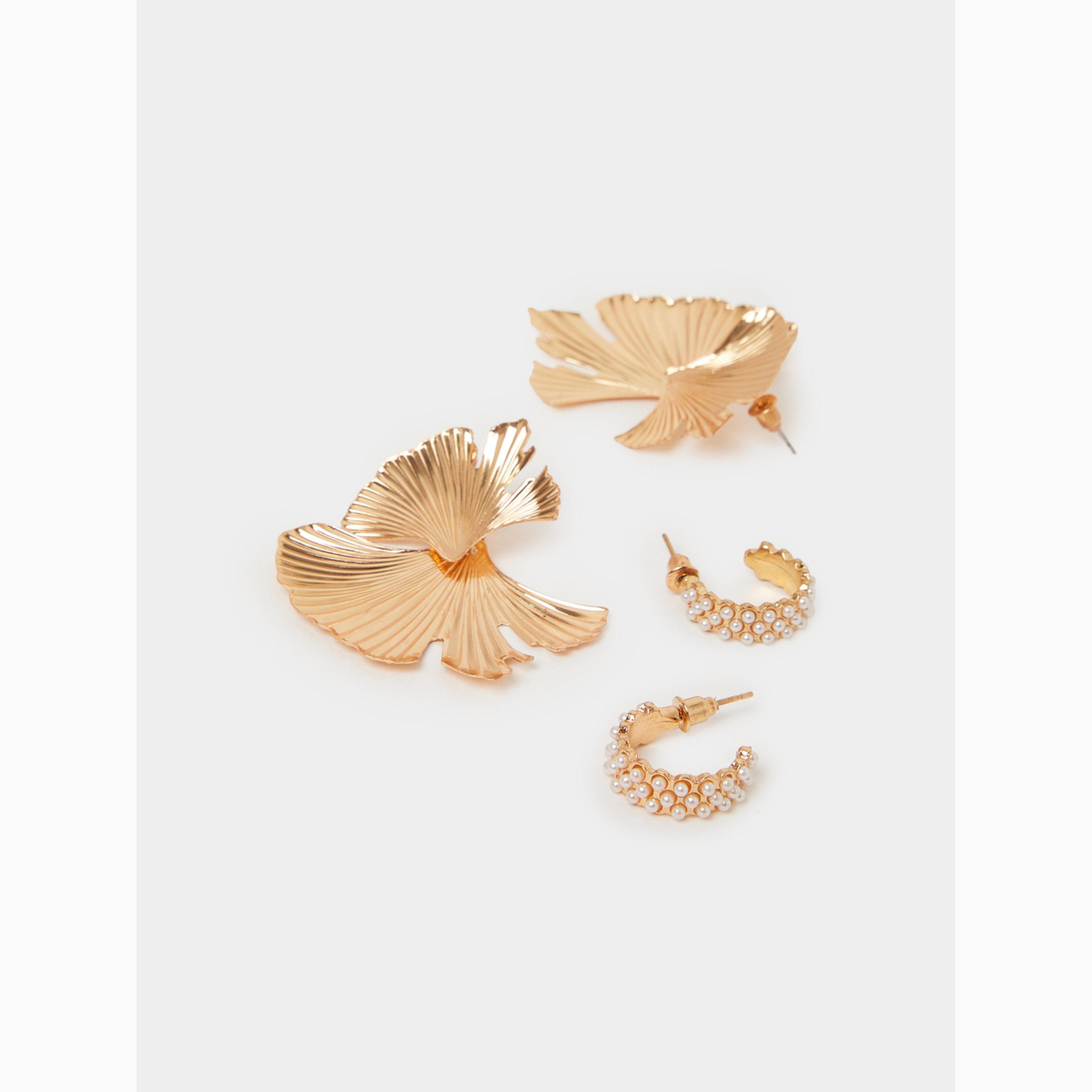 Styli Pack of 4 - Assorted Earrings-women-watchesandjewellery-jewellery-earrings-image-2