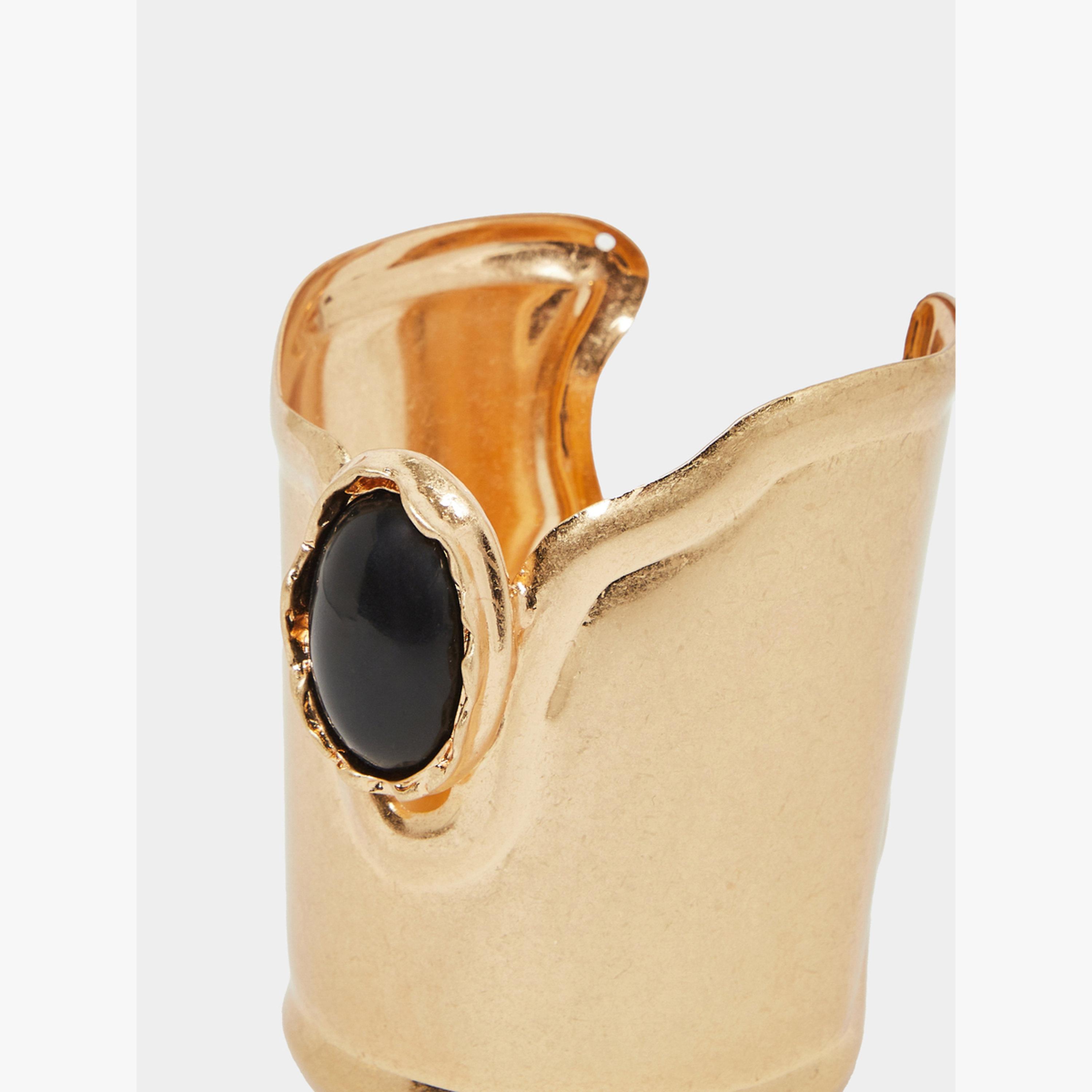 Styli Statement Stone Detail Cuff Bracelet-women-watchesandjewellery-jewellery-banglesandbracelets-image-4