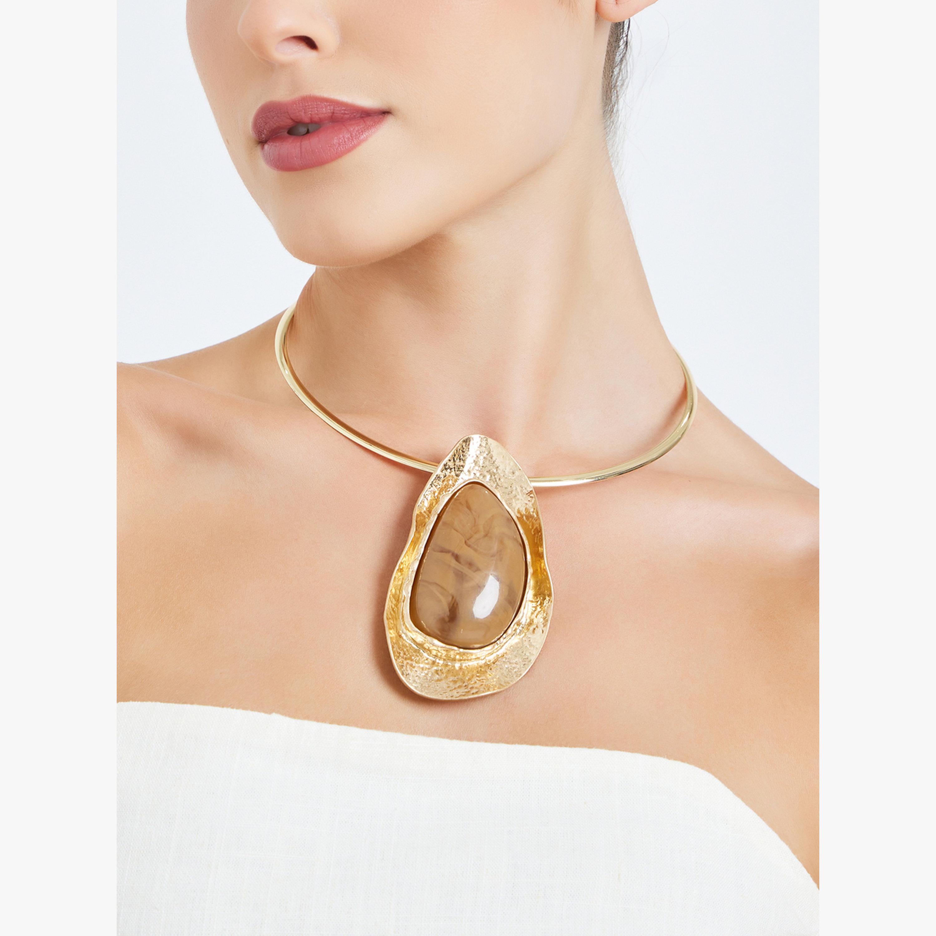 Styli Statement Pendant Choker-women-watchesandjewellery-jewellery-necklacesandpendants-image-2
