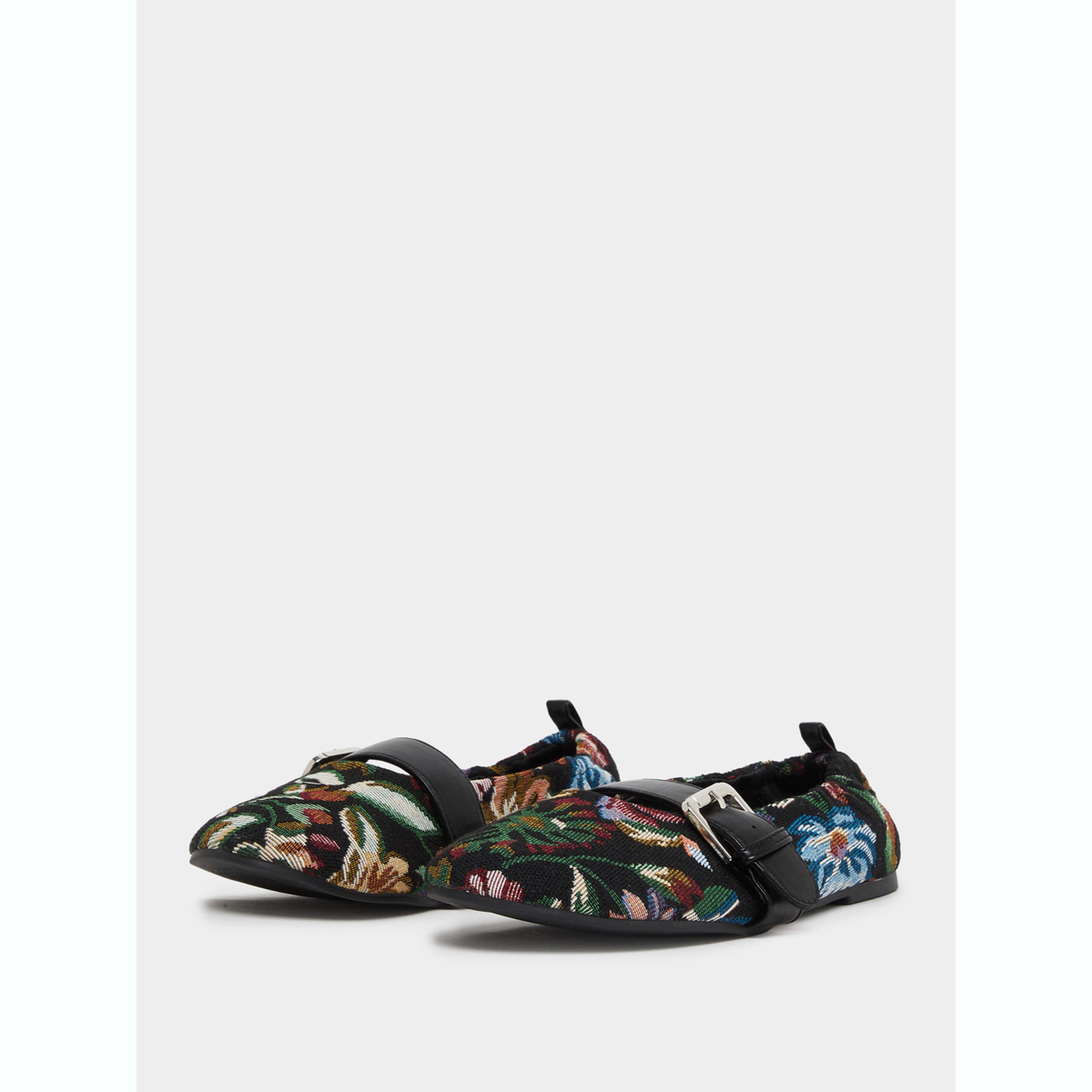 Styli Floral Jacquard Ballerina-women-shoes-ballerinas-image-1