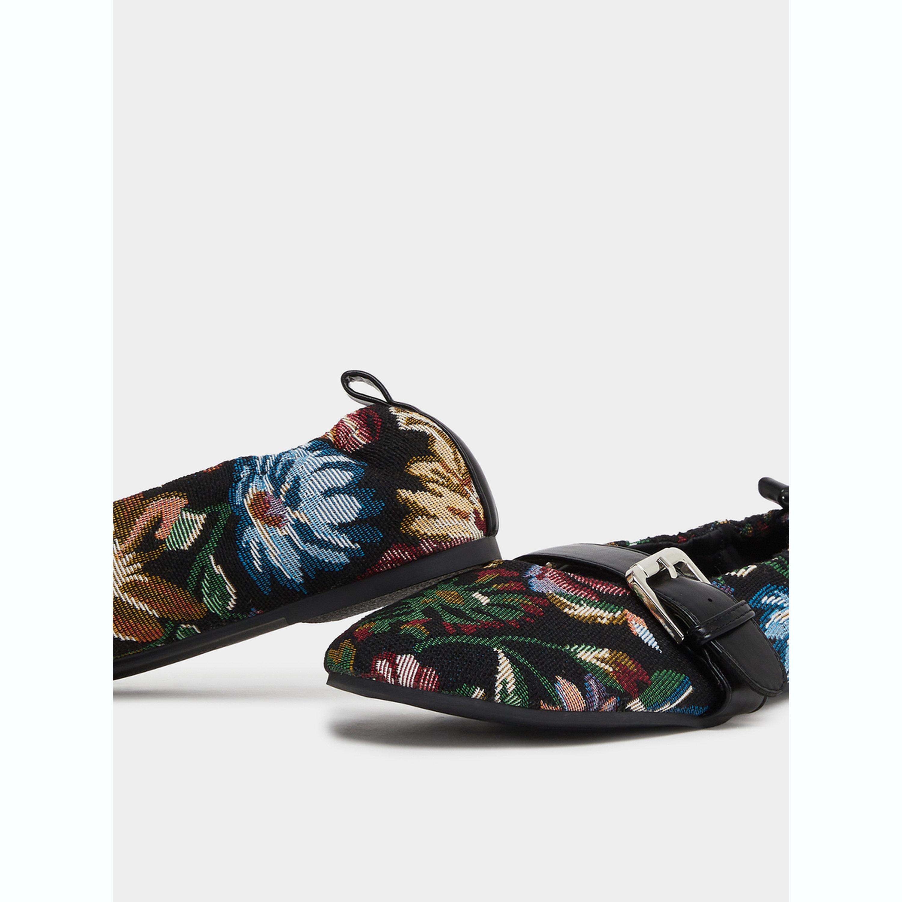 Styli Floral Jacquard Ballerina-women-shoes-ballerinas-image-4