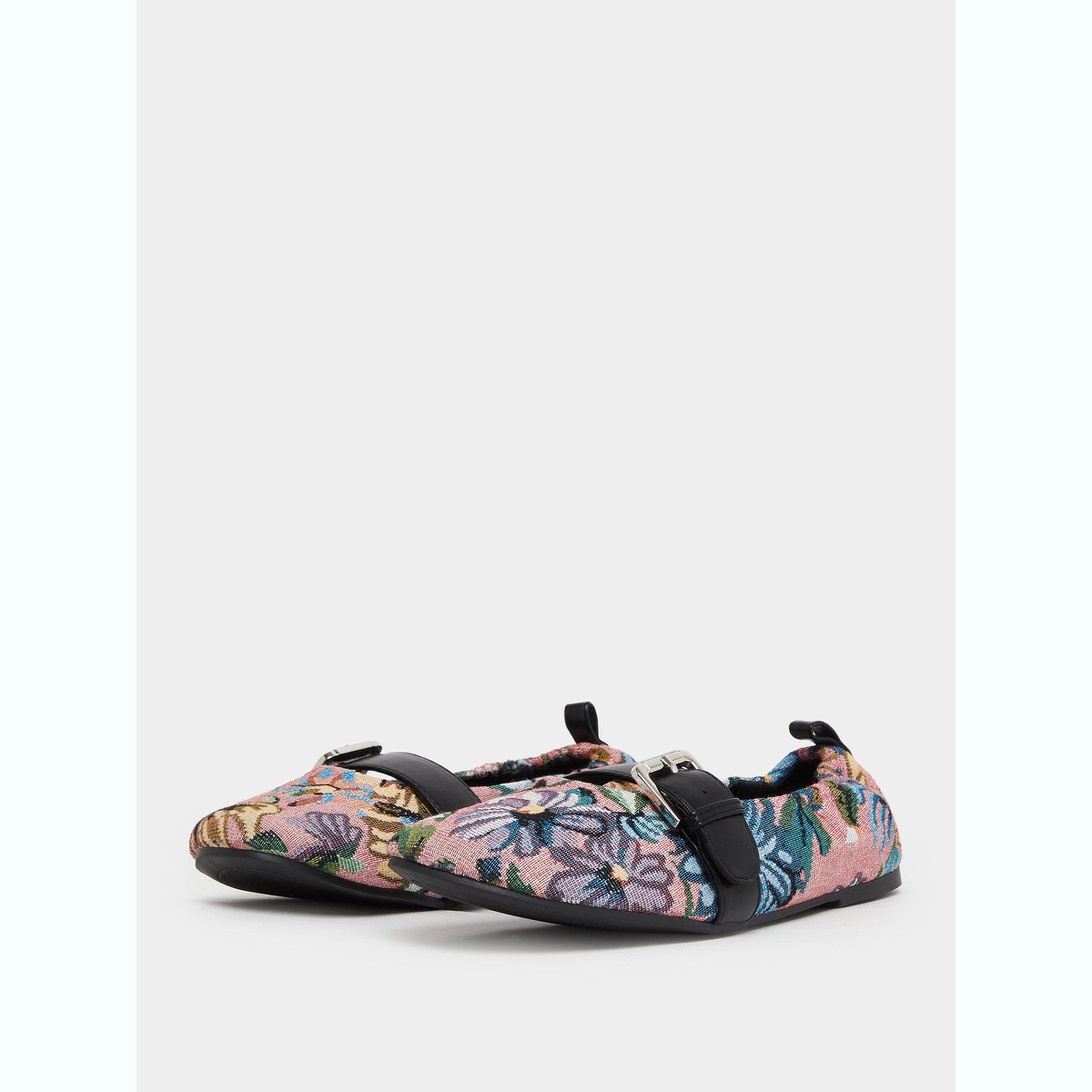 حذاء باليرينا جاكار بطبعة زهور-women-shoes-ballerinas-image-1