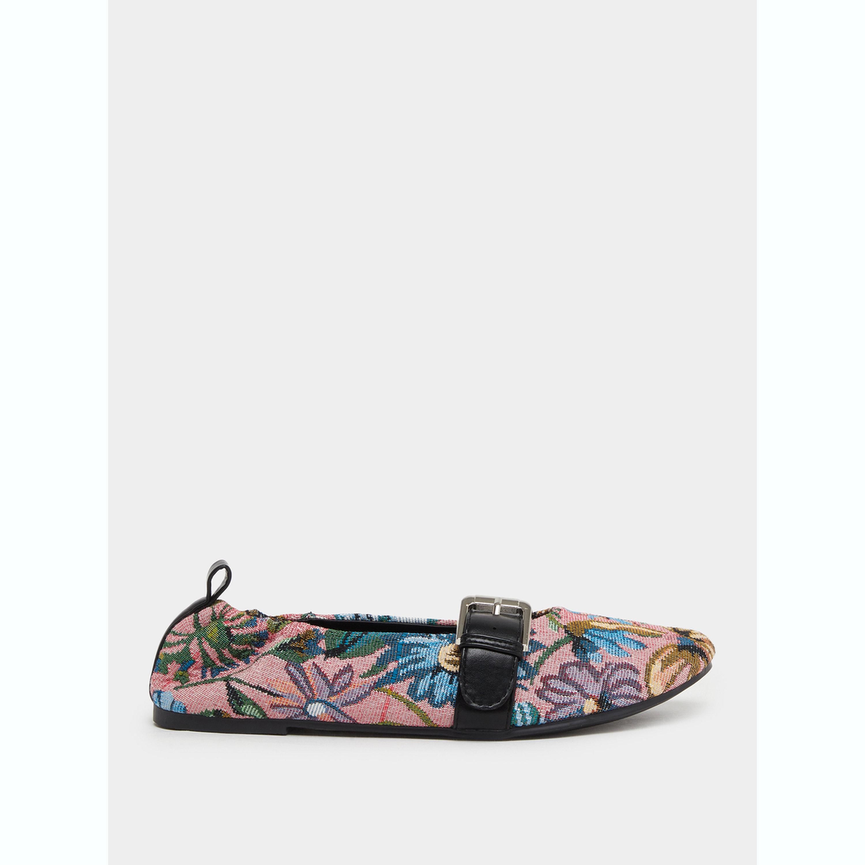 حذاء باليرينا جاكار بطبعة زهور-women-shoes-ballerinas-image-2