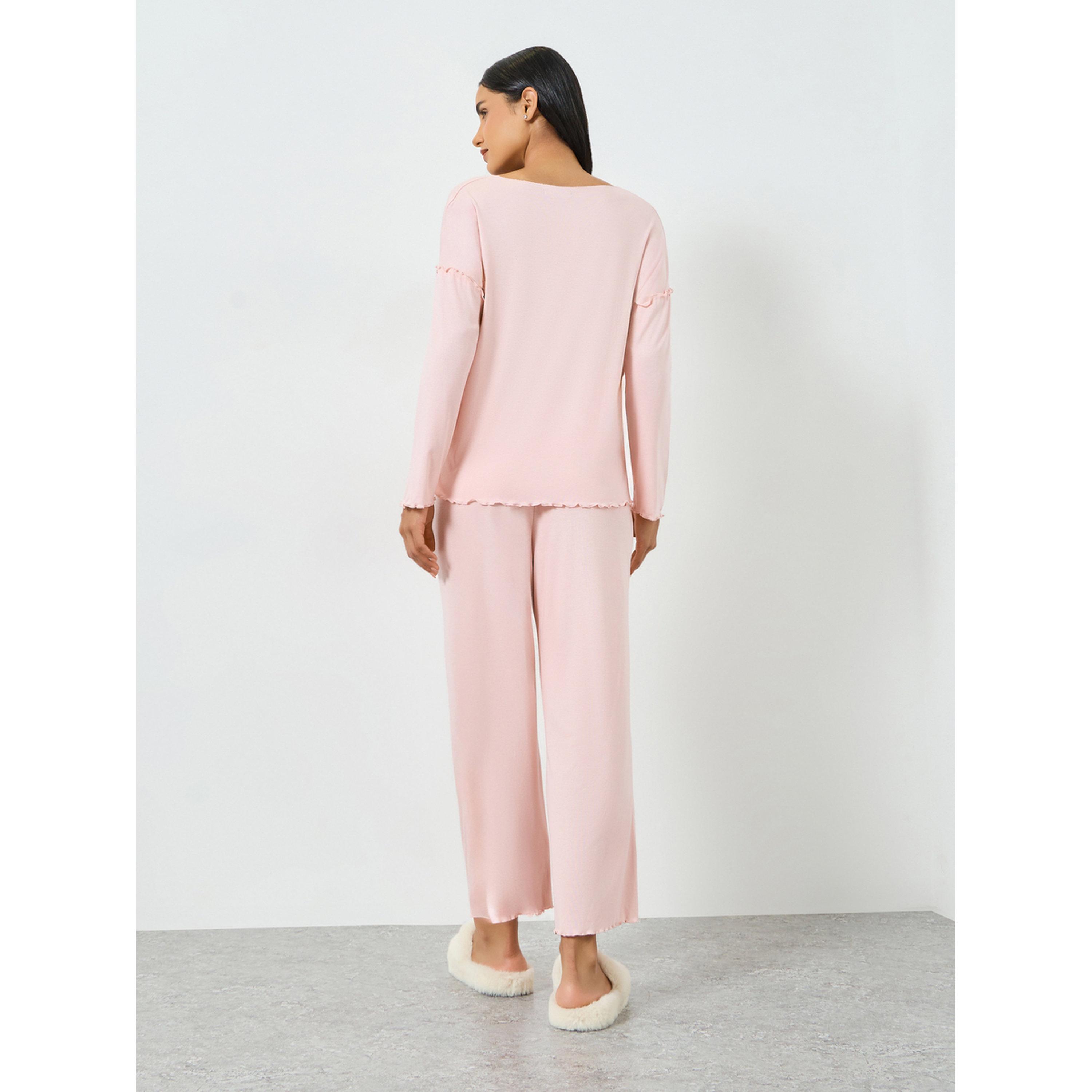 Styli Modal Long Sleeve Shirt and Pocket Pyjama Set-women-clothing-nightwear-pyjamas-longsets-image-3