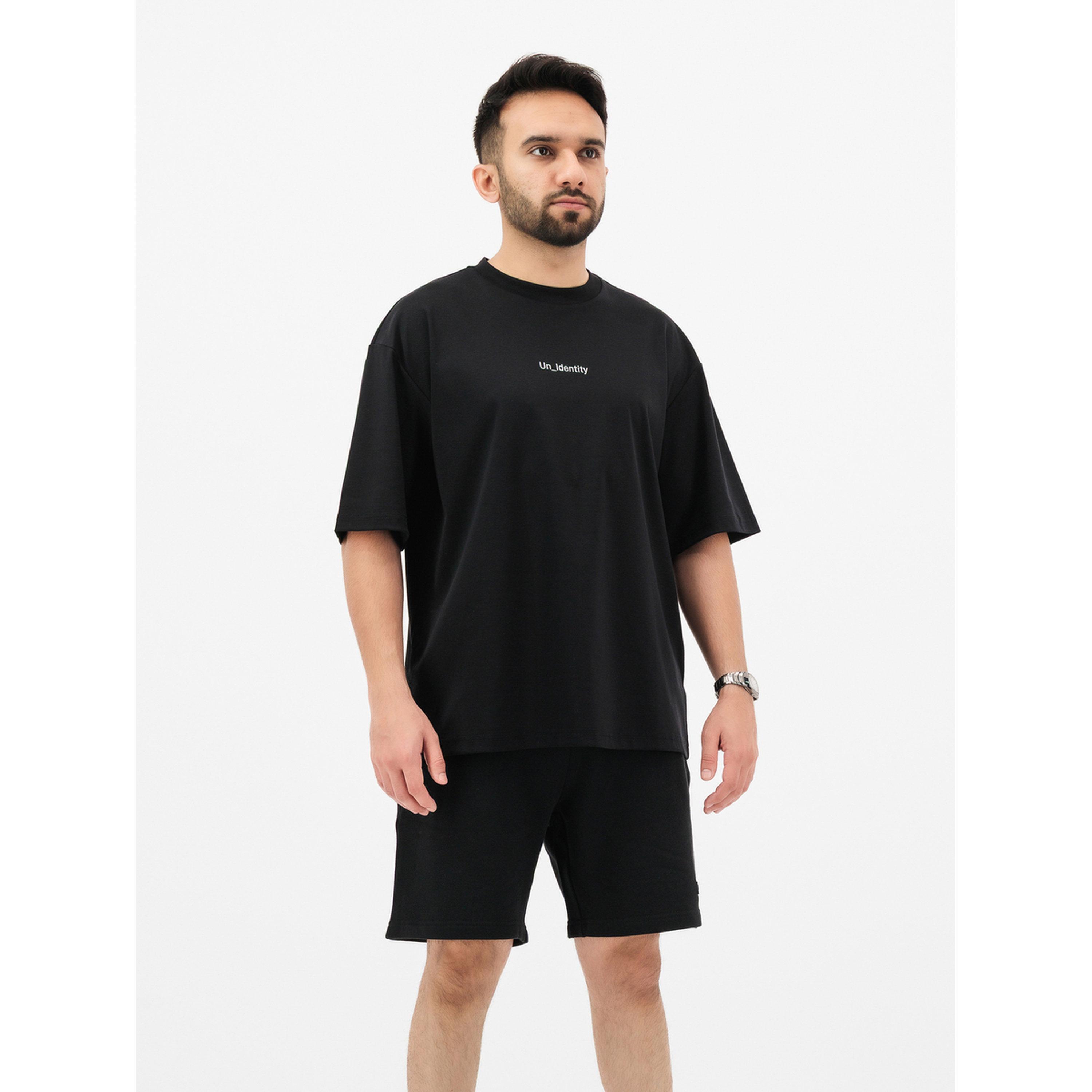 تيشيرت واسع أسود بطبعة جرافيك للرجال-men-clothing-tshirtsandpolos-tshirts-image-2