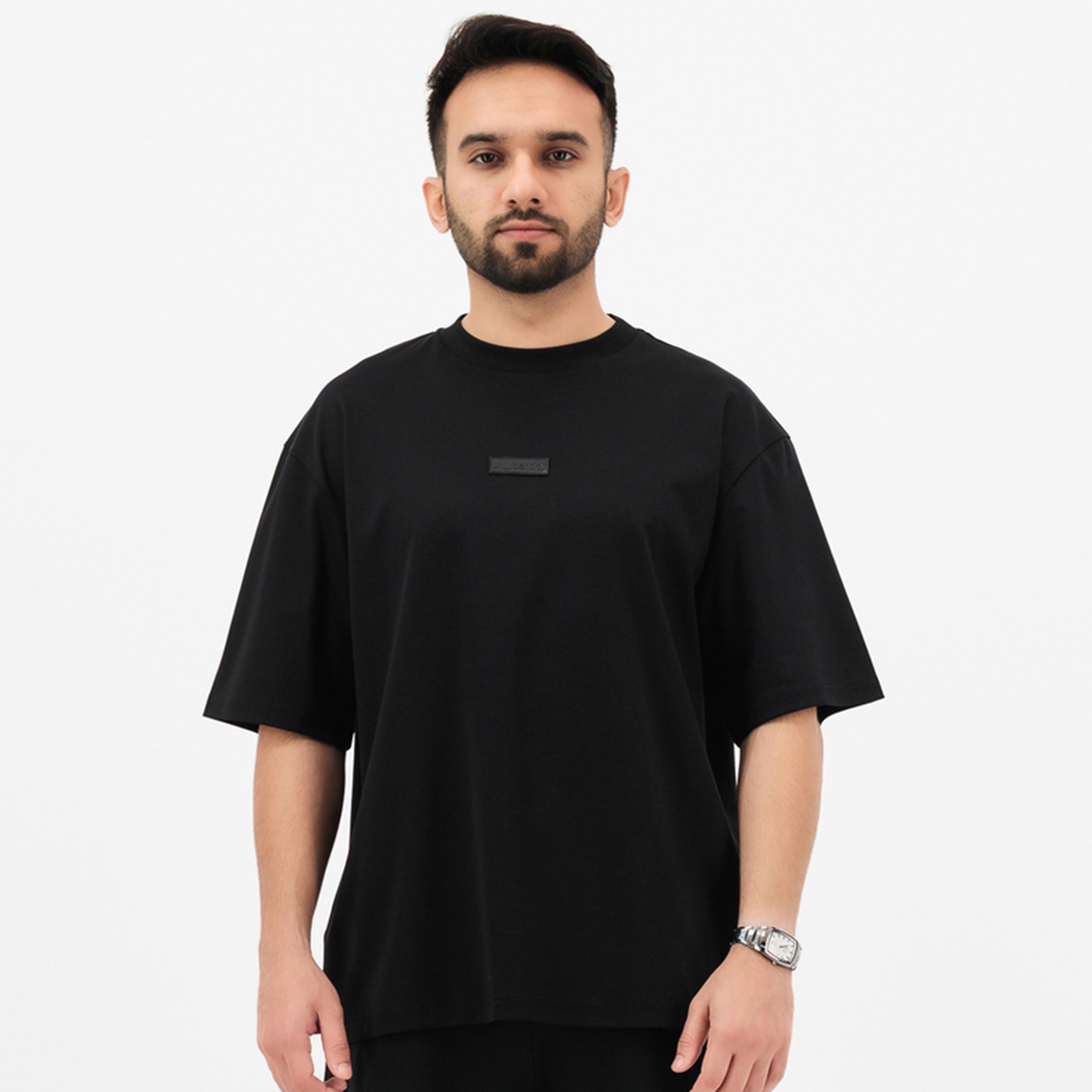 Unidentity Clothing X Styli Men Black Graphic Oversized T-Shirt-men-clothing-tshirtsandpolos-tshirts-image-1